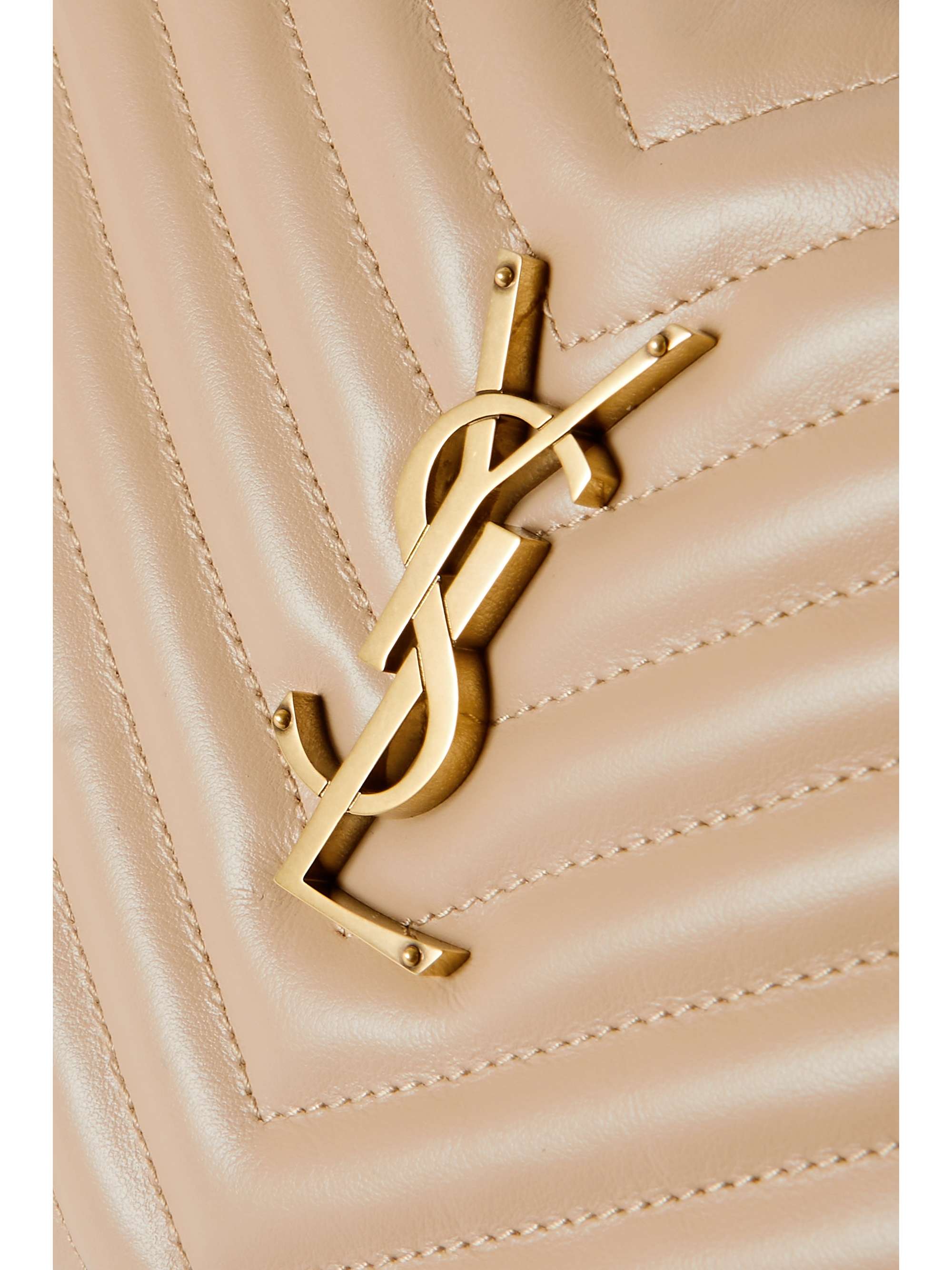 SAINT LAURENT Lou medium quilted leather shoulder bag NETAPORTER