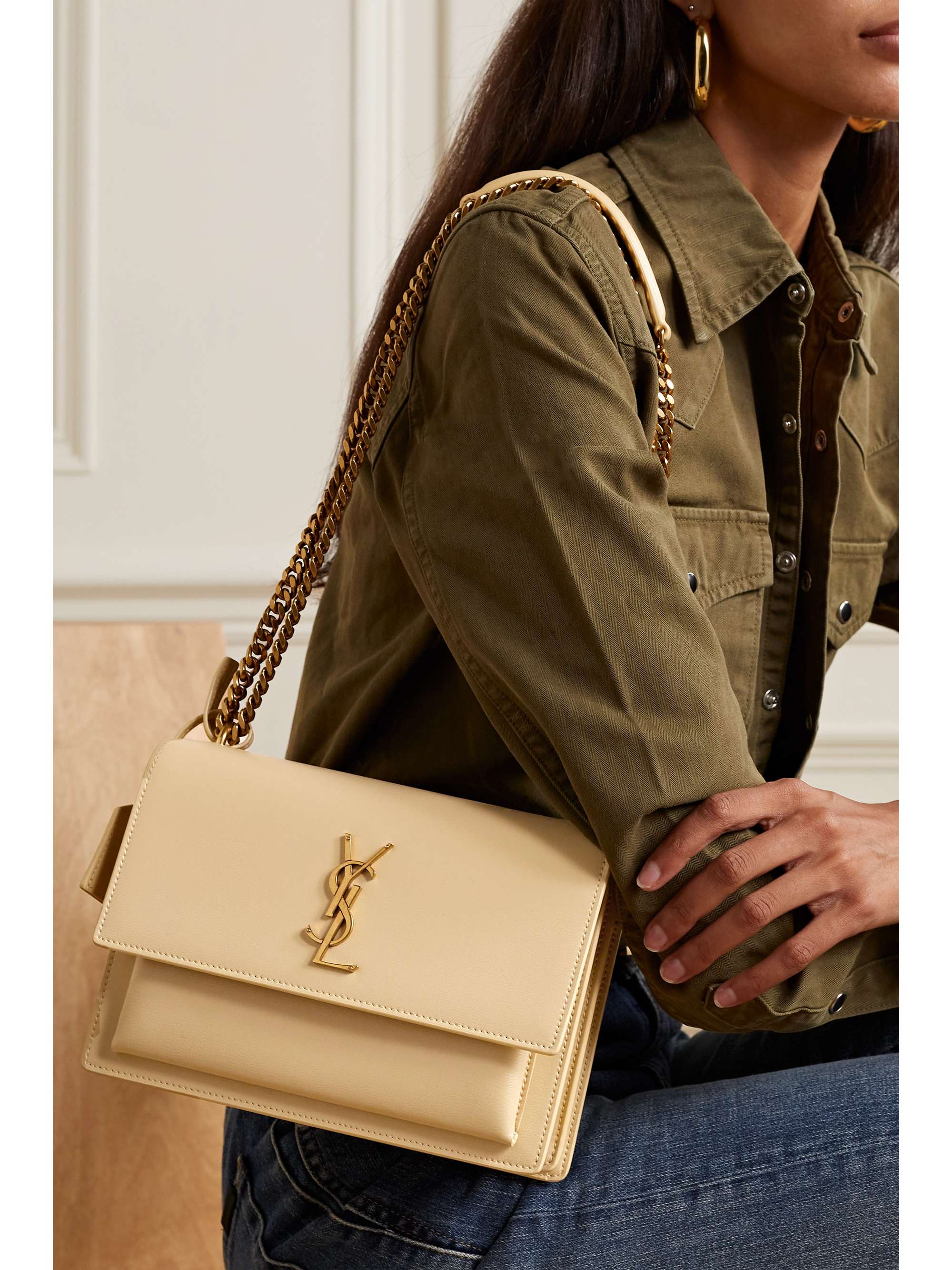 Saint Laurent Gold Sunset Crossbody bag