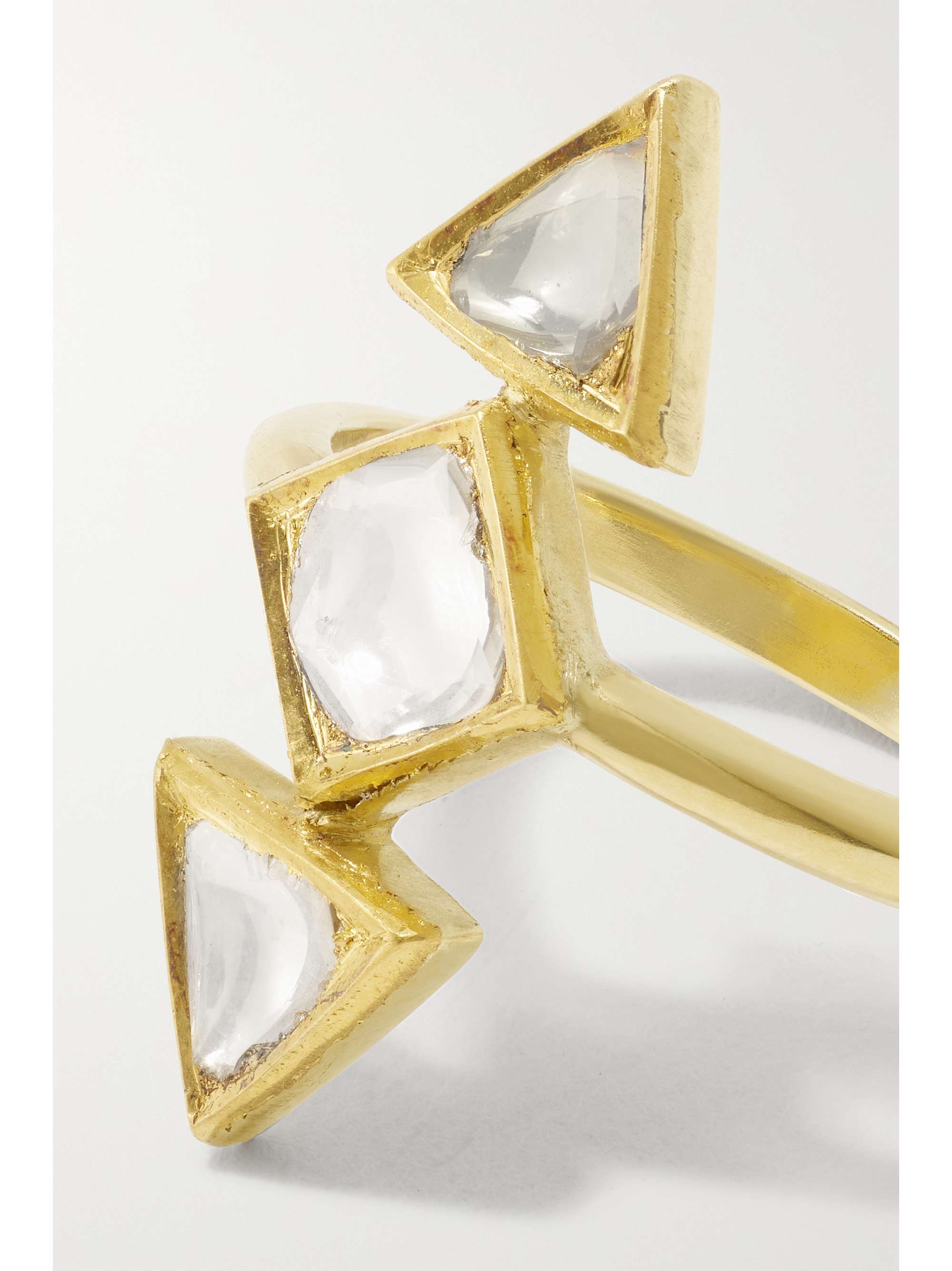 AMRAPALI LONDON 18-karat gold diamond ring