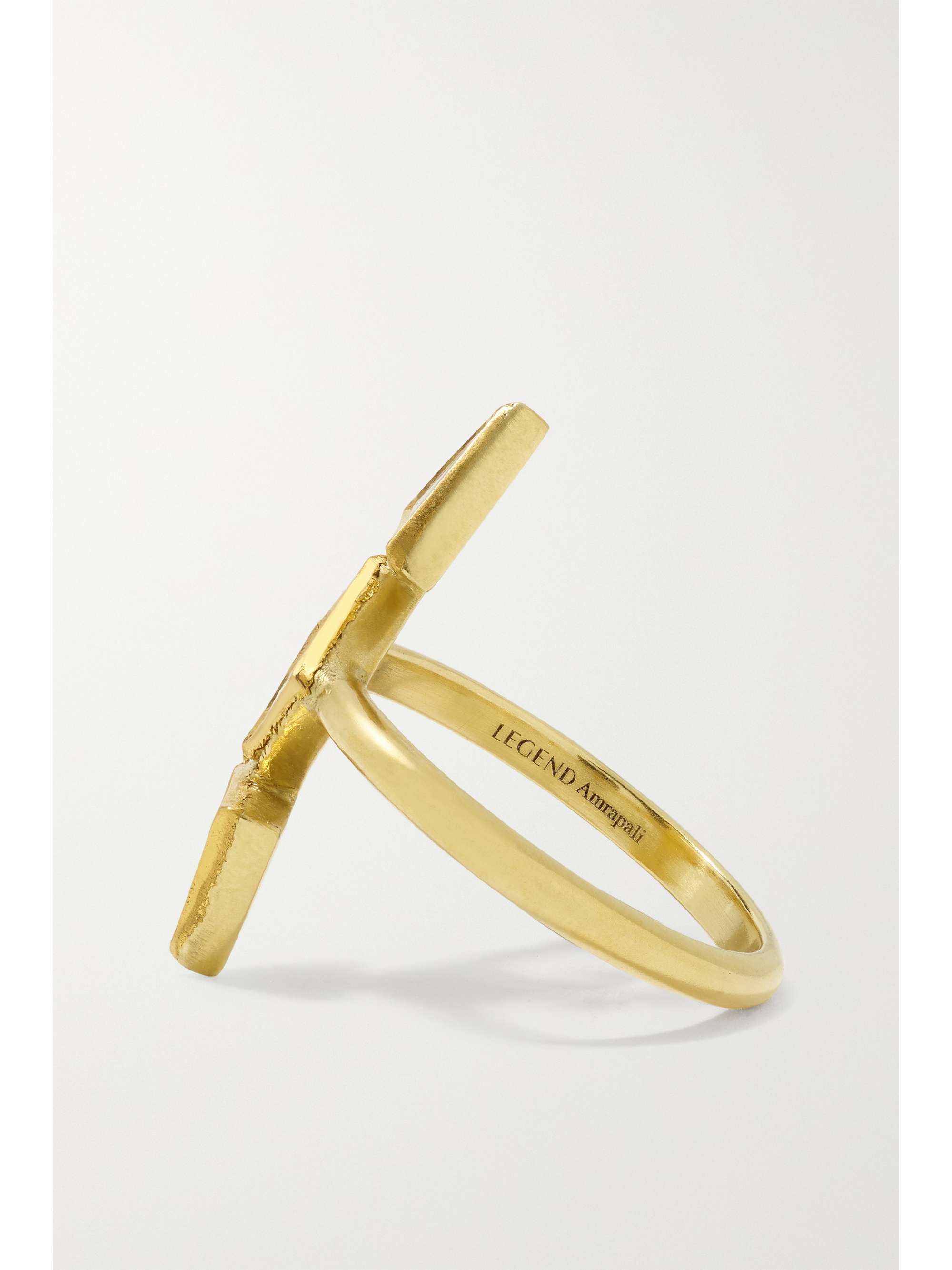 AMRAPALI LONDON 18-karat gold diamond ring