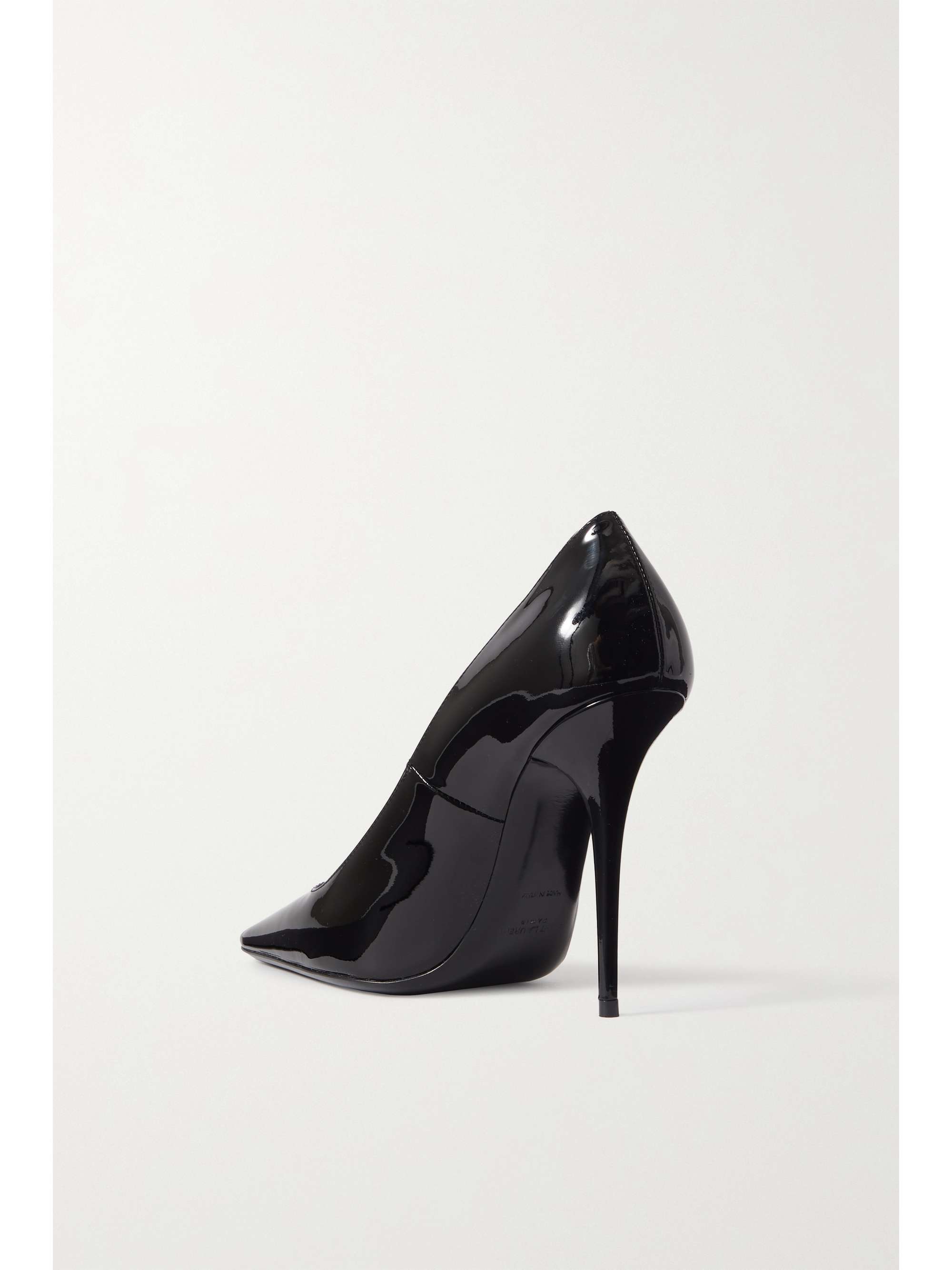 SAINT LAURENT Blade patent-leather pumps | NET-A-PORTER