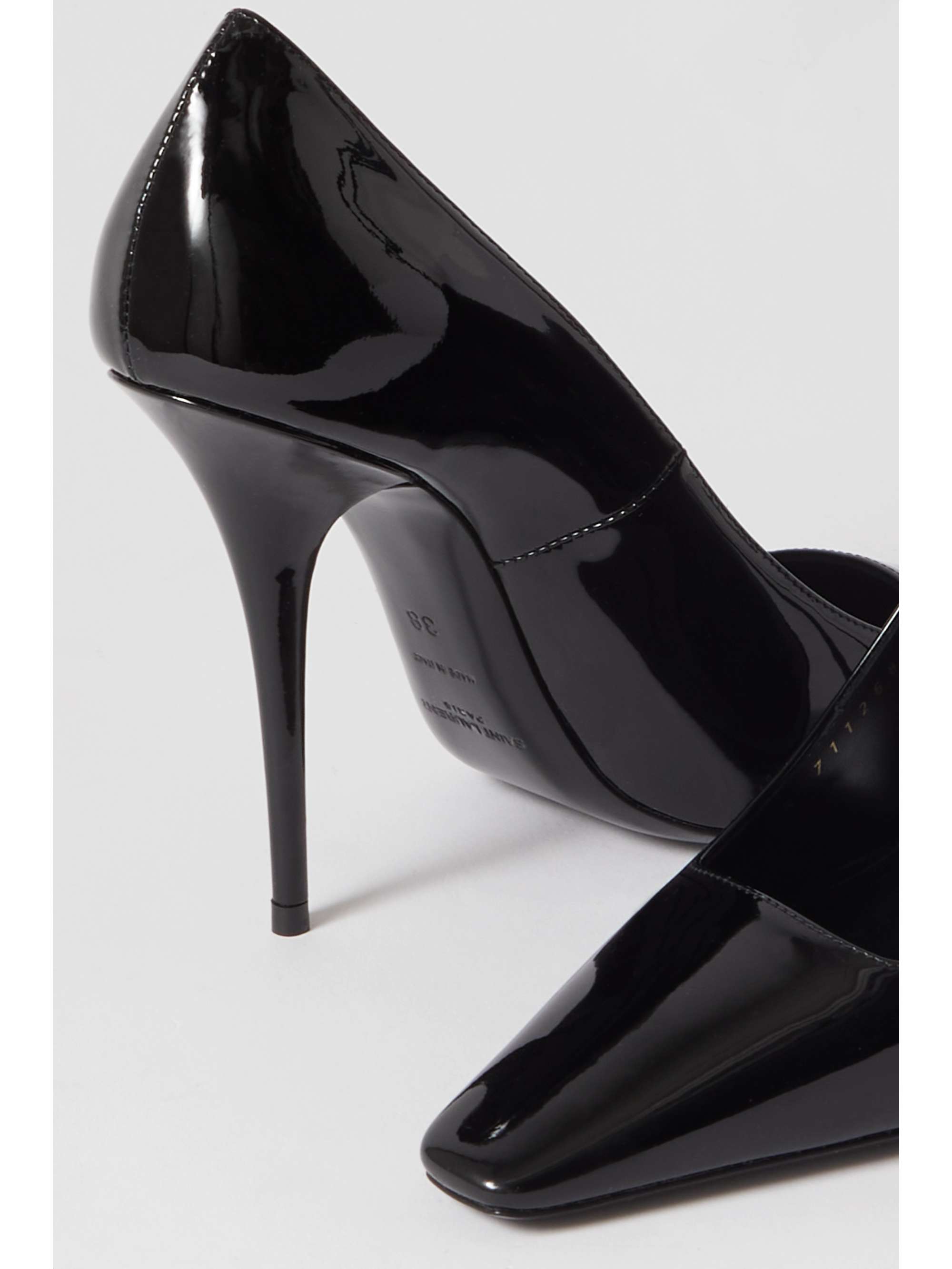 SAINT LAURENT Blade patent-leather pumps