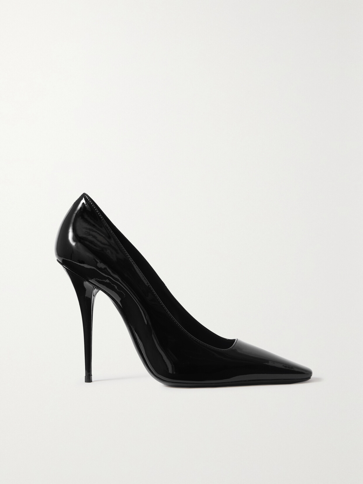 SAINT LAURENT Blade Patent-leather Pumps - Black