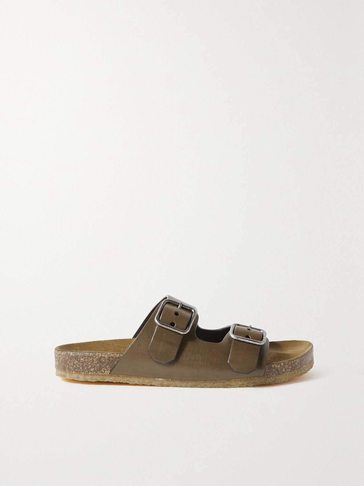 Saint Laurent Jimmy Leather Sandals In Brown