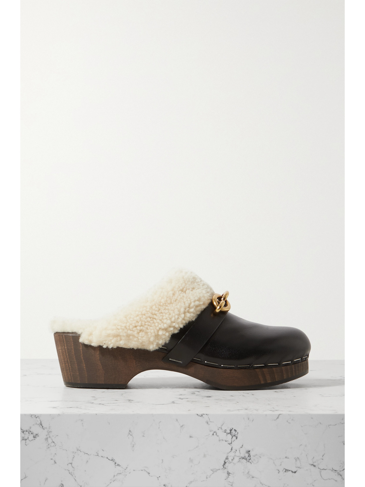 Saint Laurent Toff Clogs In Black