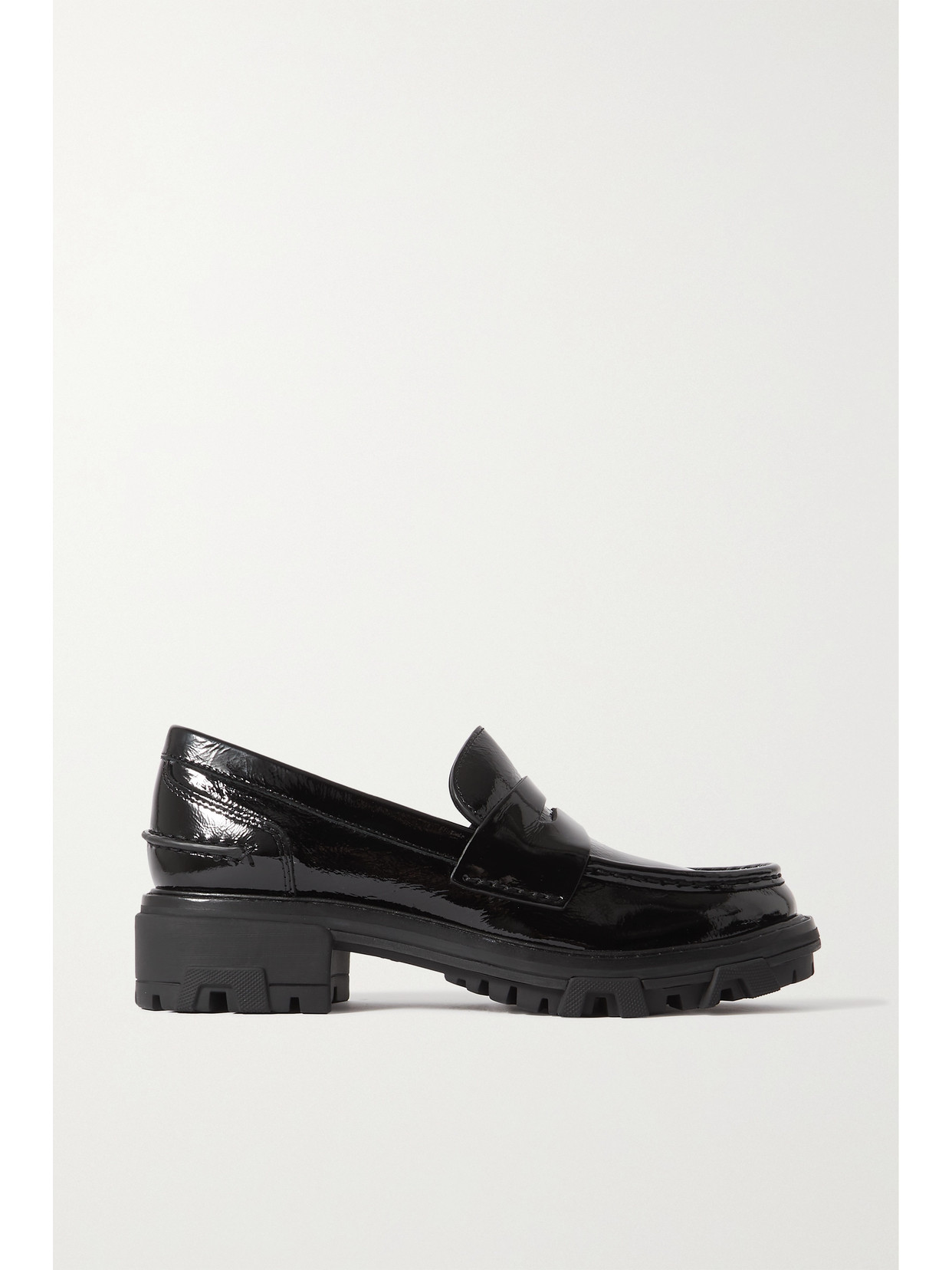 Rag & Bone Shiloh Patent-leather Loafers - Black