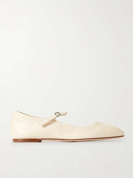 AEYDE Uma leather Mary Jane ballet flats | NET-A-PORTER