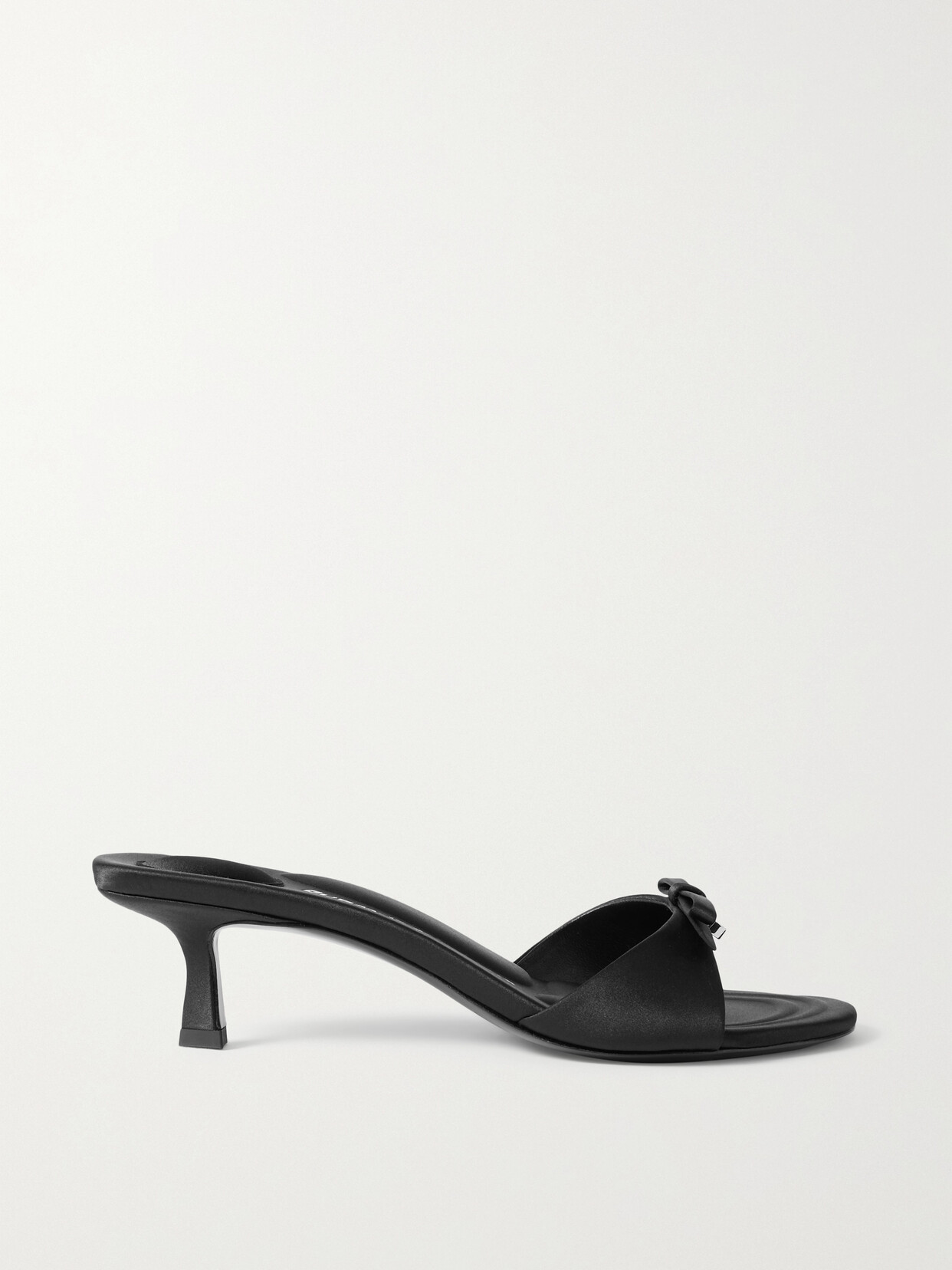 Alexander Wang - Dahlia Crystal-embellished Satin Mules - Black