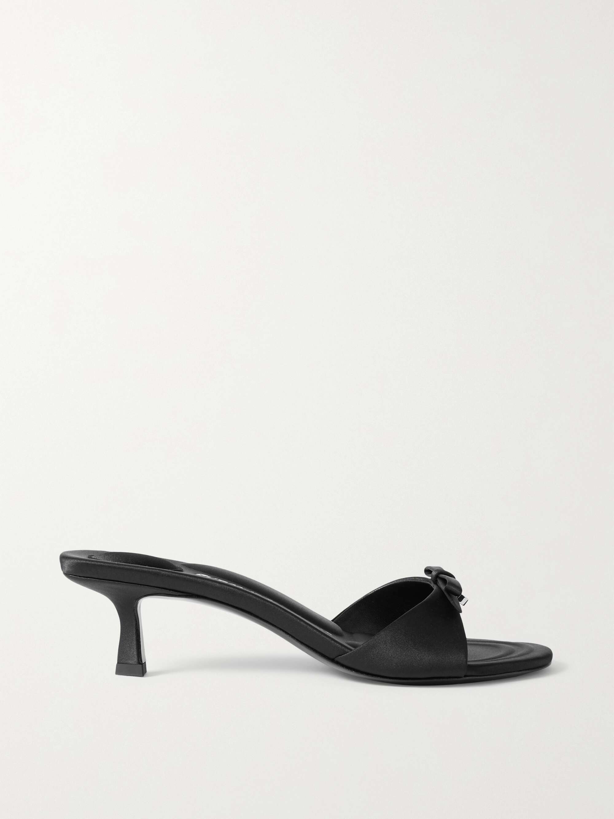 ALEXANDER WANG Dahlia crystal-embellished satin mules | NET-A-PORTER