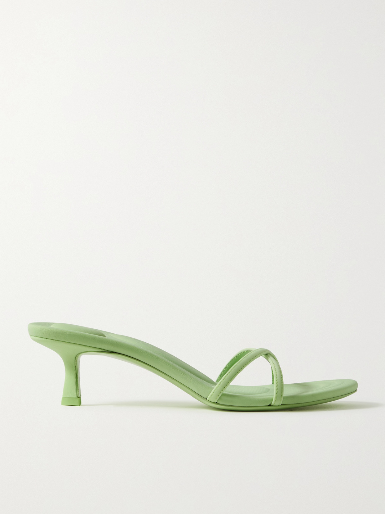 Alexander Wang - Dahlia Crystal-embellished Leather Mules - Green