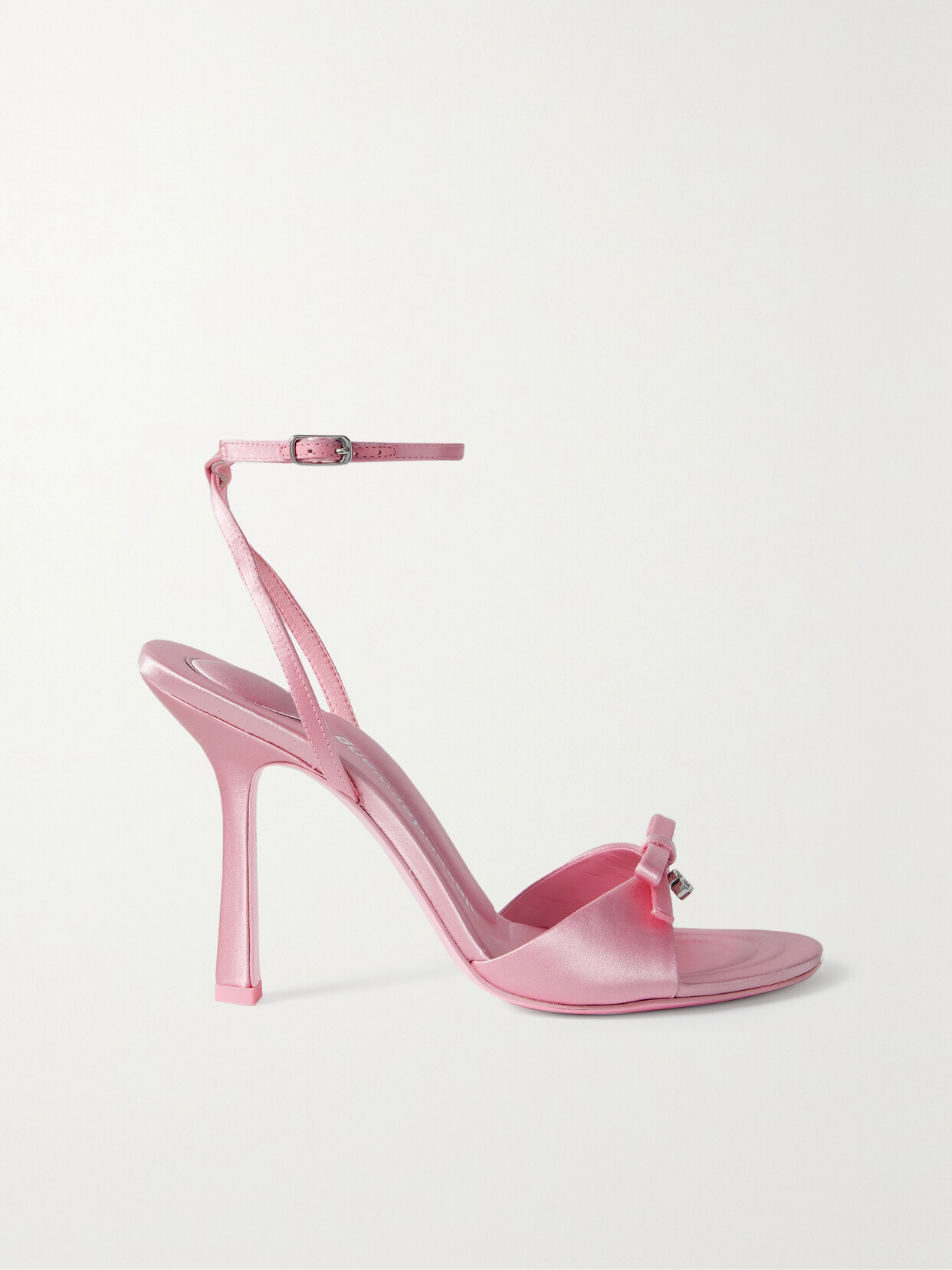 Alexander Wang Dahlia Embellished Satin Sandals In Pink