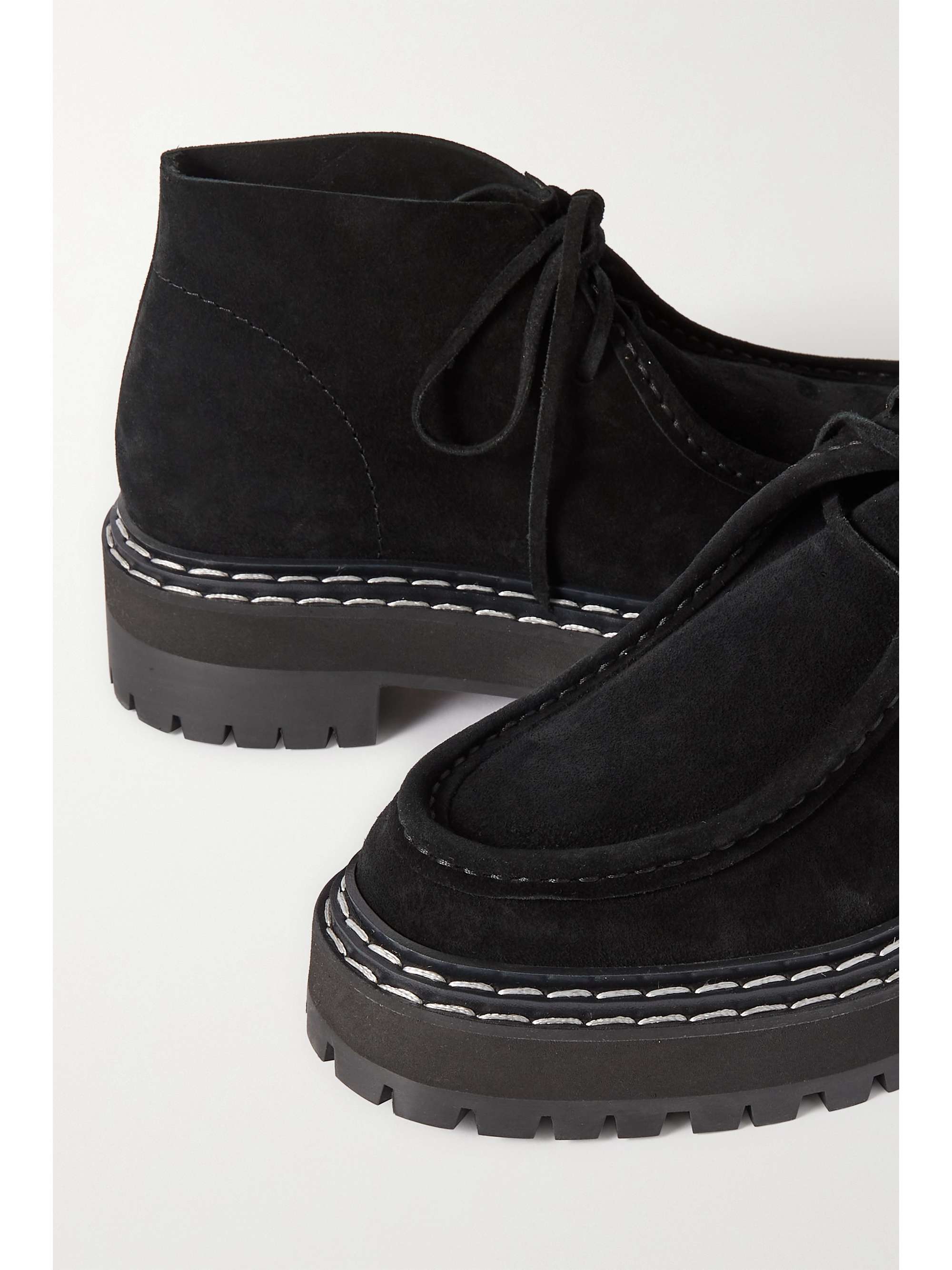 PROENZA SCHOULER Suede platform ankle boots