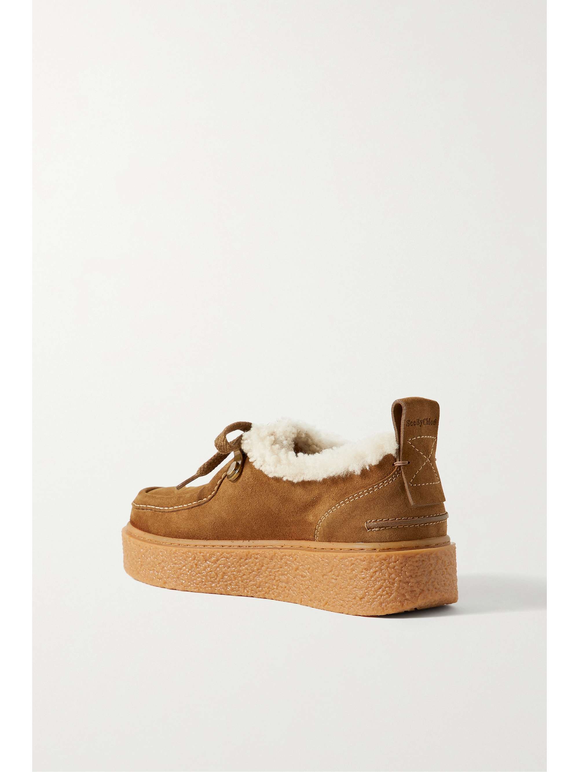 SEE BY CHLOÉ Jillie shearling-lined suede sneakers