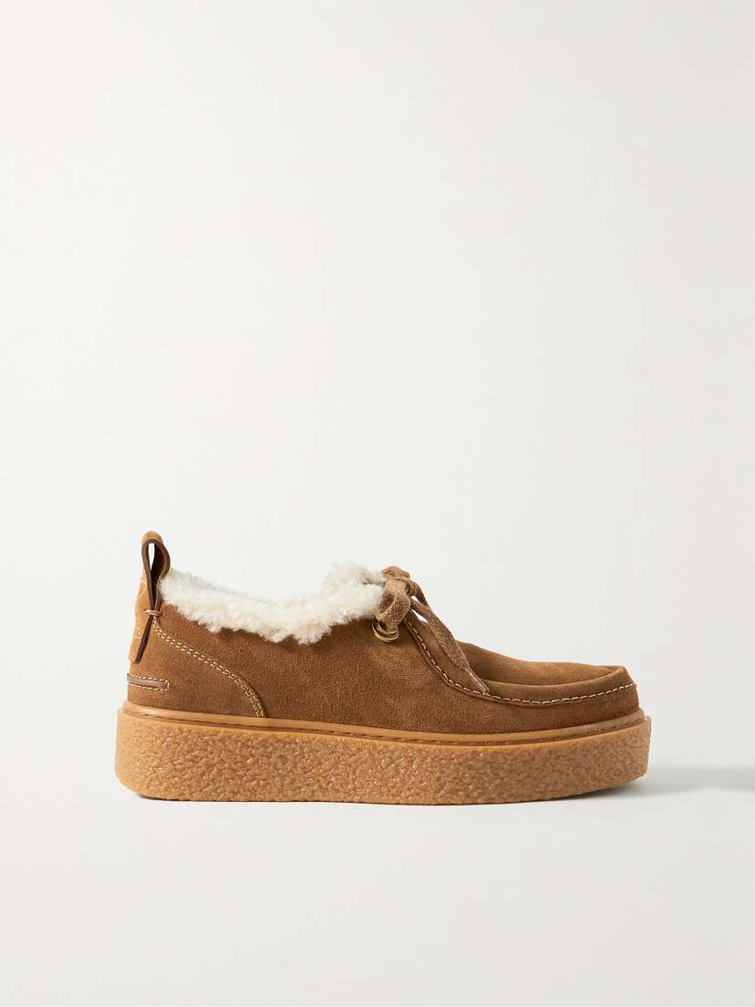 See By Chloé Jillie Shearling-lined Suede Sneakers