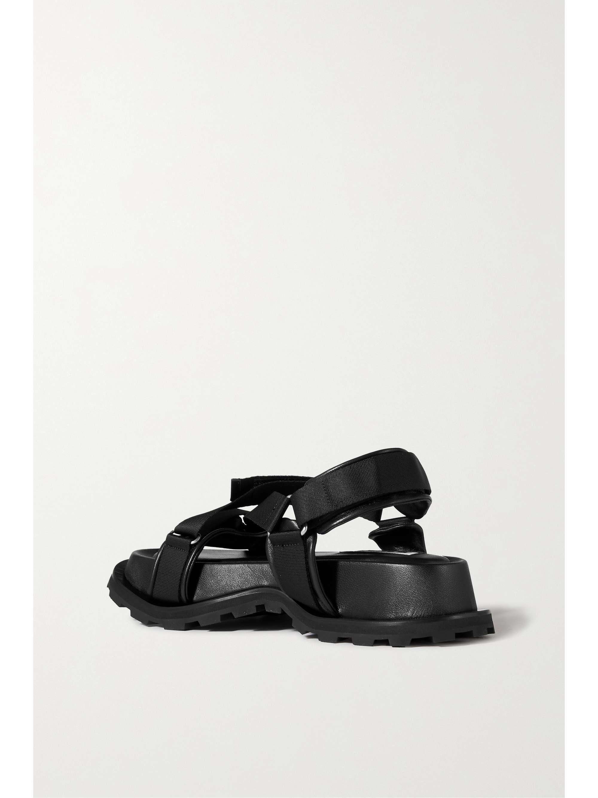 JIL SANDER Leather platform sandals