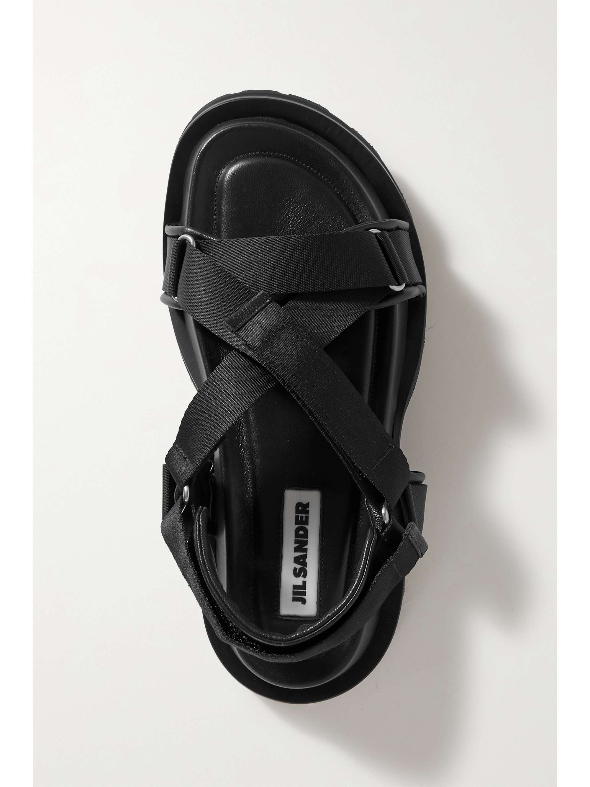 JIL SANDER Leather platform sandals