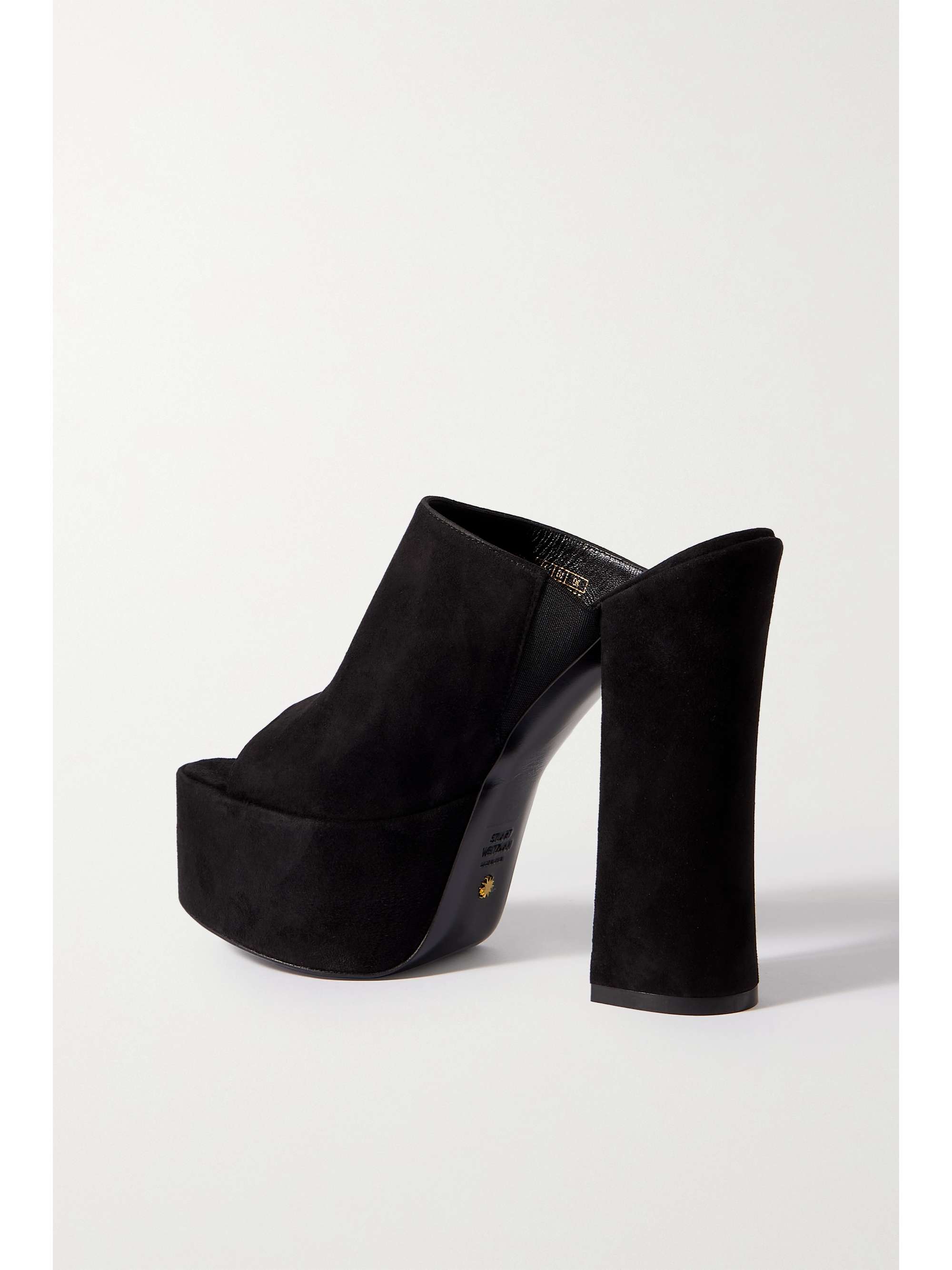 STUART WEITZMAN Skyhigh suede platform mules