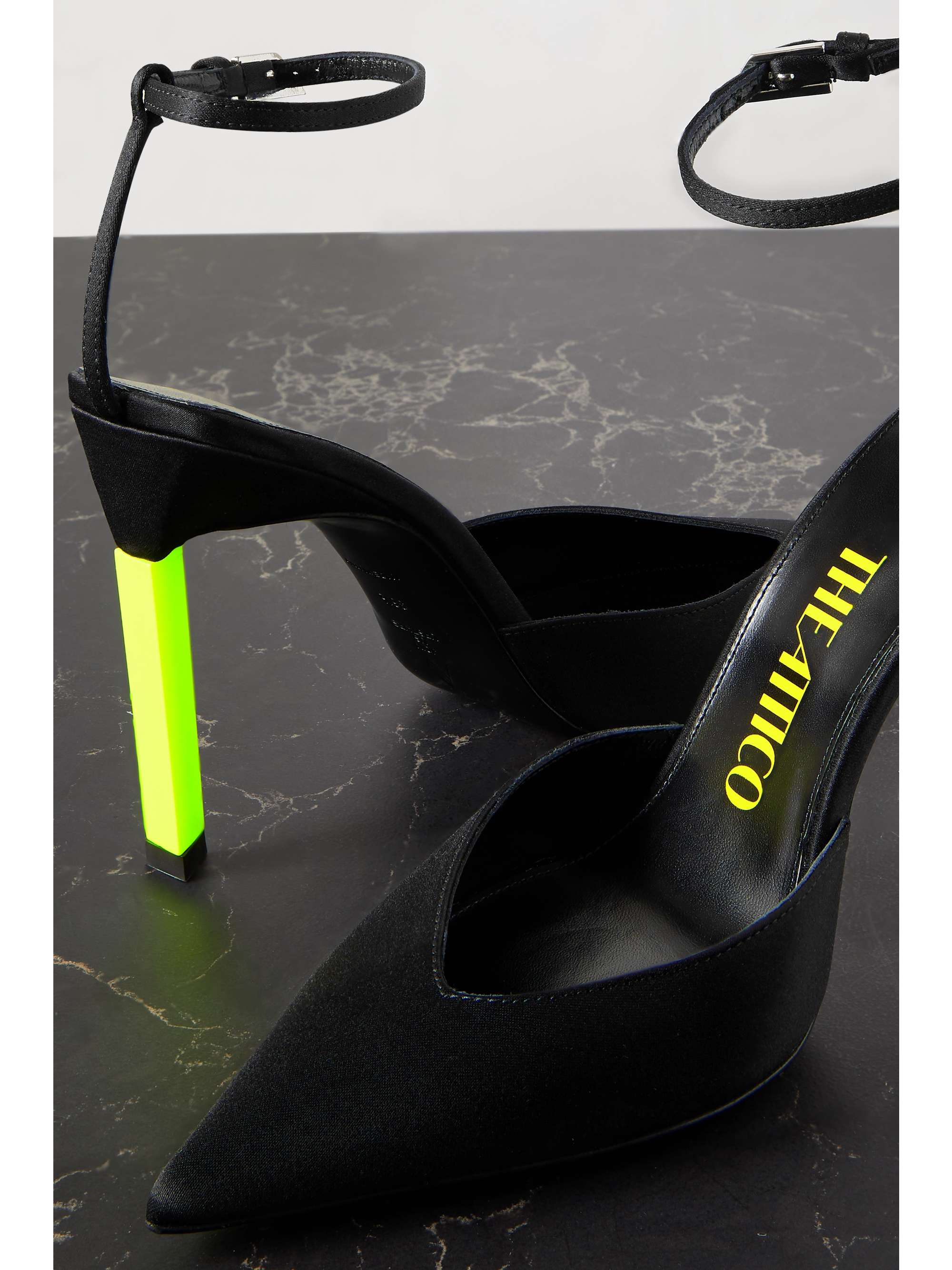 THE ATTICO Perine satin pumps