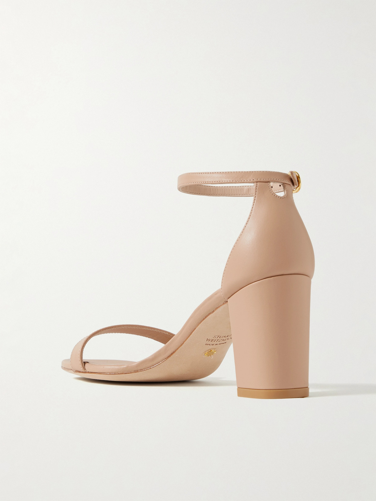 Stuart Weitzman 75mm Nudist Ii Block-heel Sandal In Pink