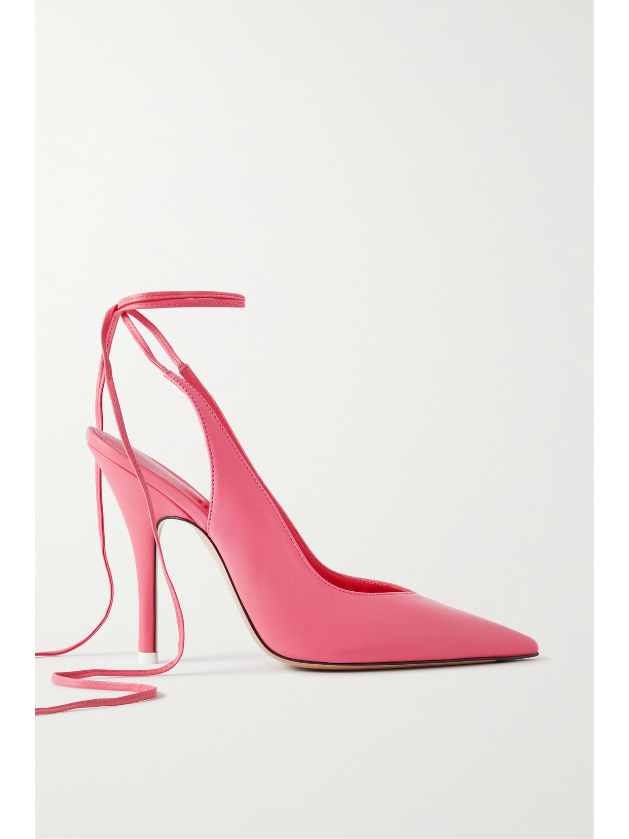 The Attico Venus Leather Pumps - Orange