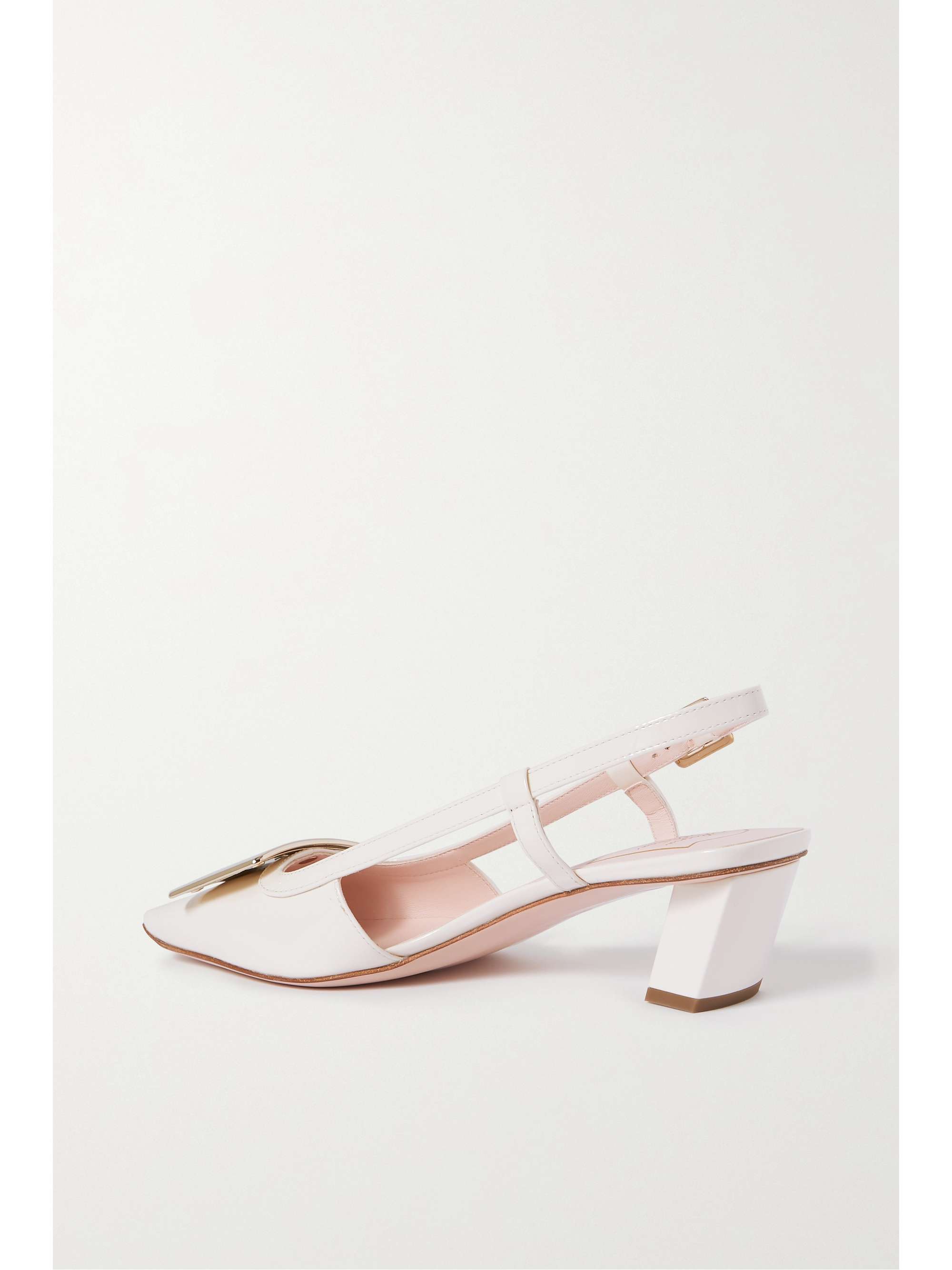 ROGER VIVIER Belle Vivier patent-leather slingback pumps
