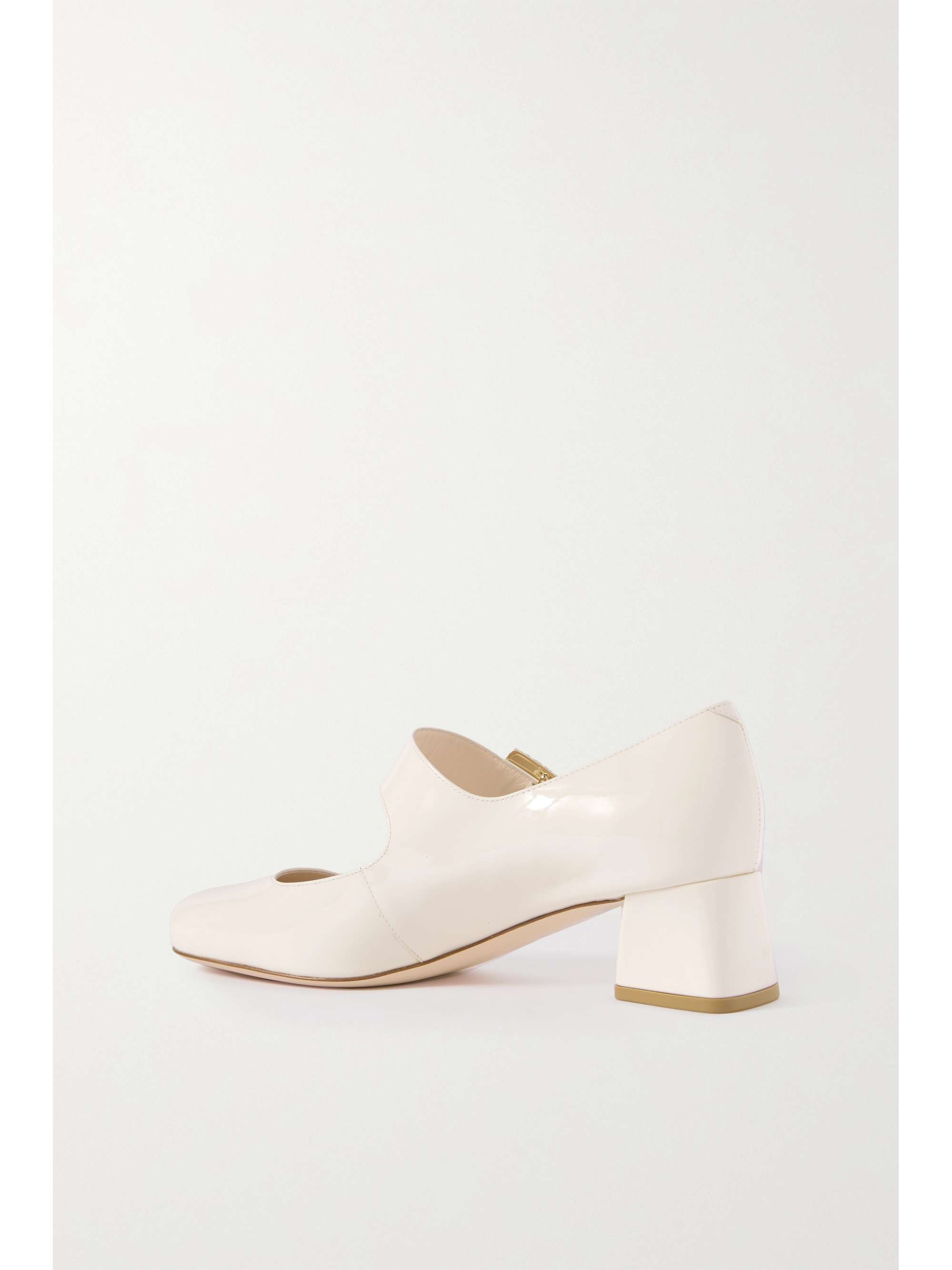 ROGER VIVIER Très Vivier crystal-embellished patent-leather Mary Jane pumps