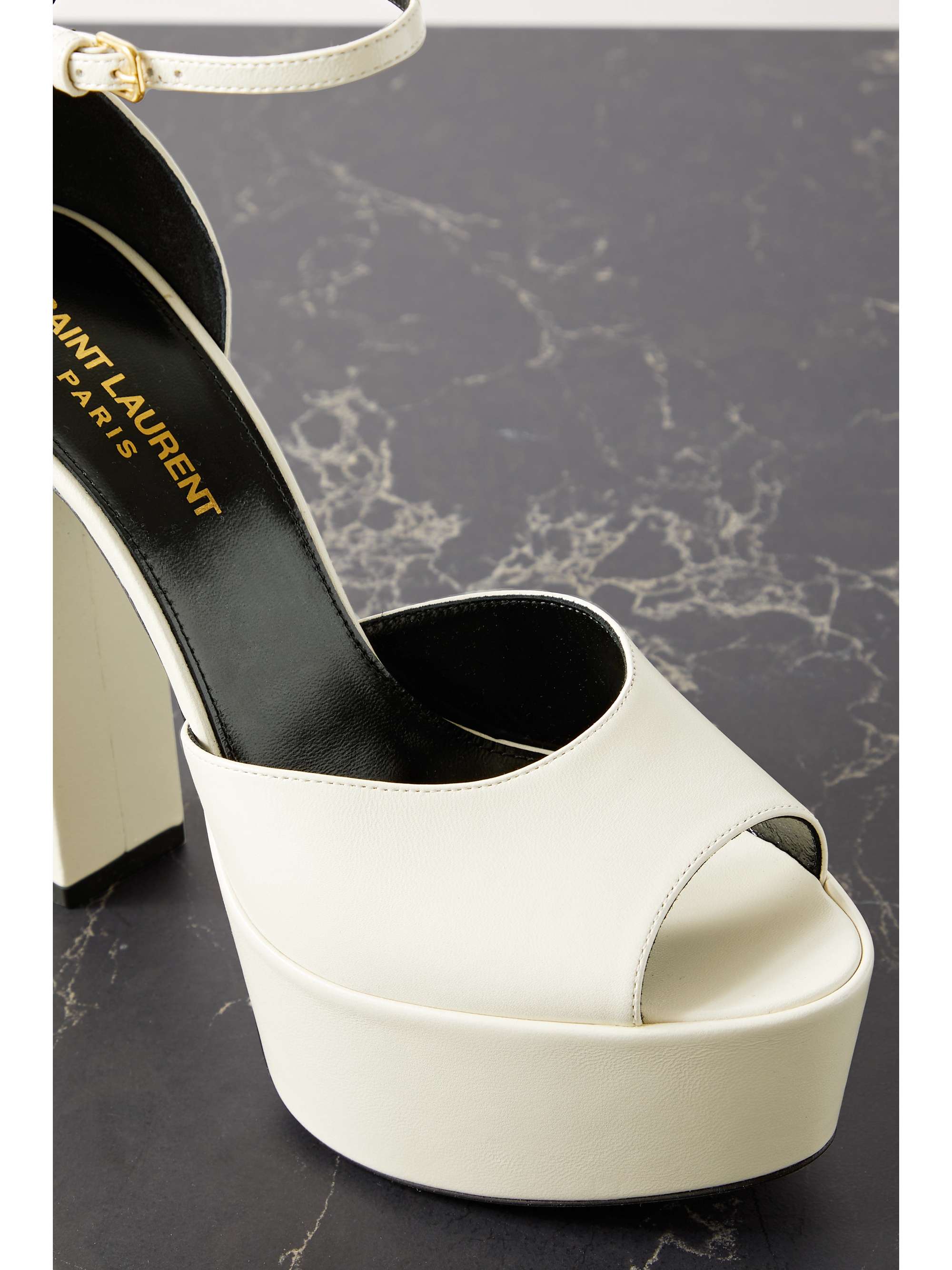 SAINT LAURENT Jodie leather platform sandals