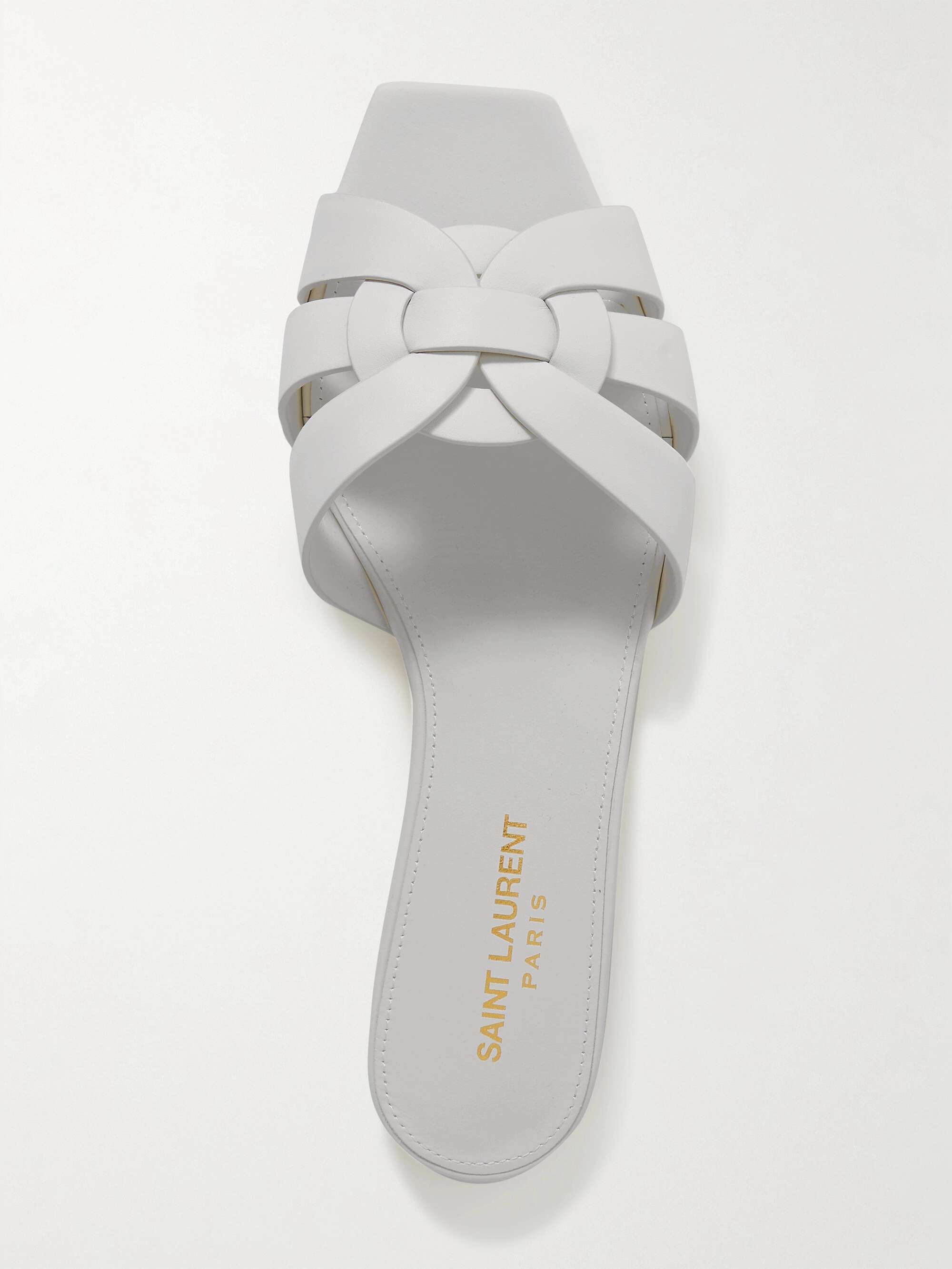 ysl sandals white