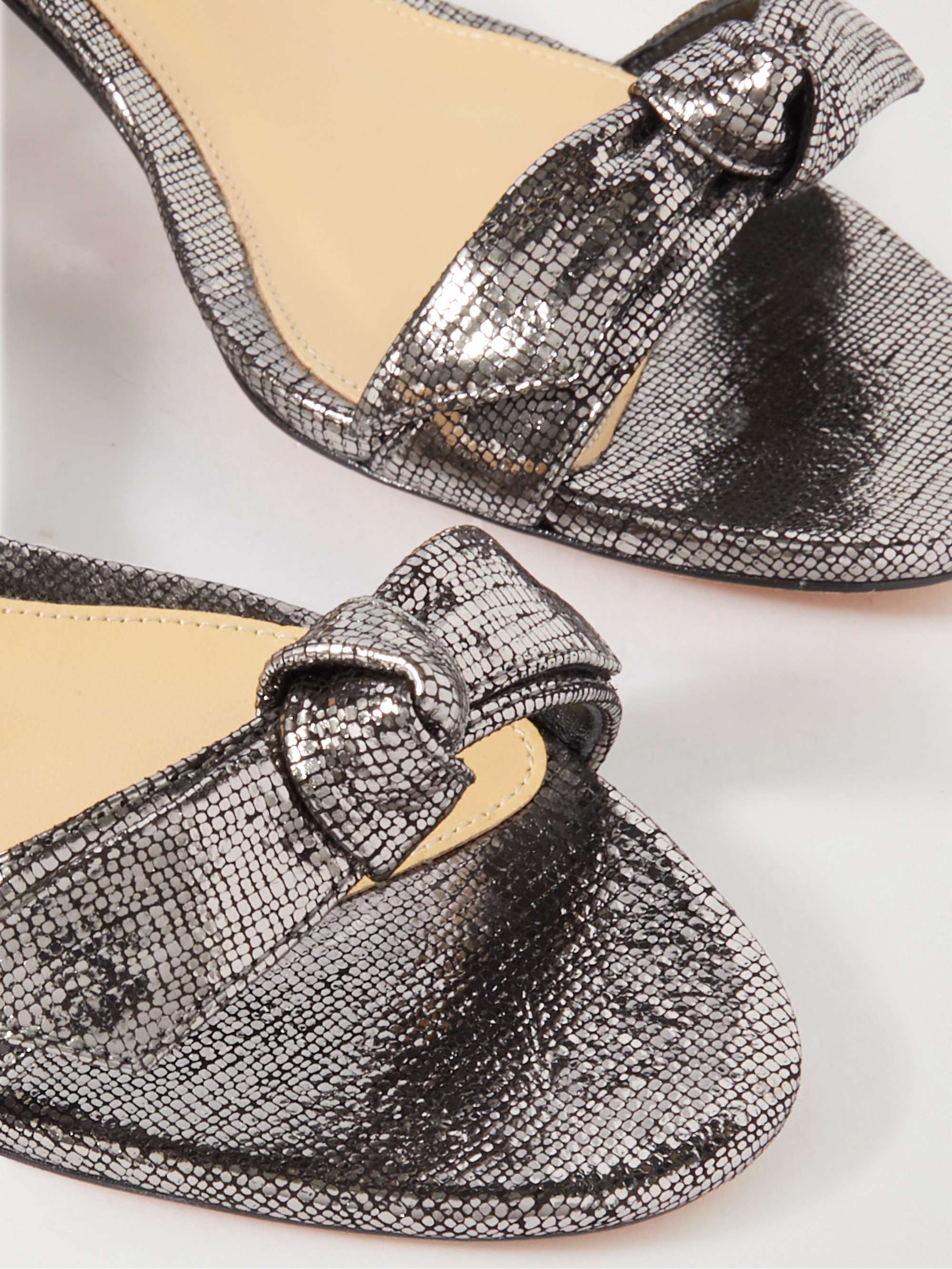 ALEXANDRE BIRMAN Clarita メタリックレザー サンダル