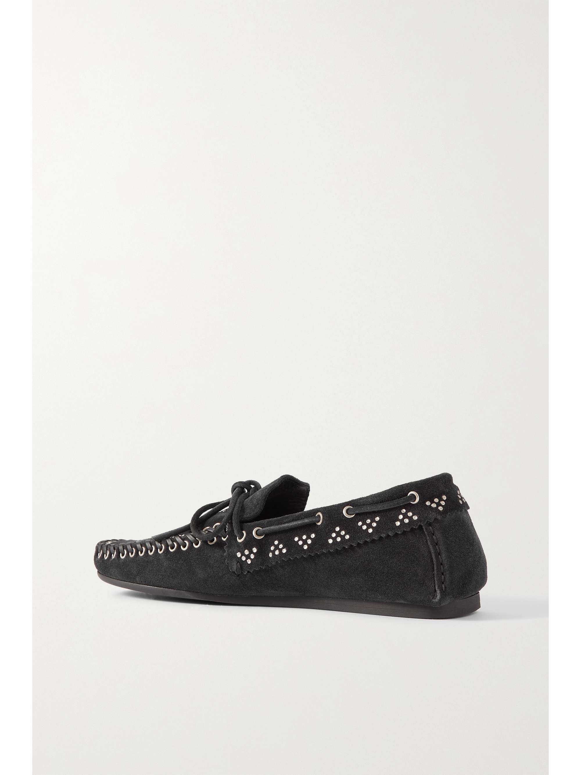 ISABEL MARANT Freen embellished suede loafers