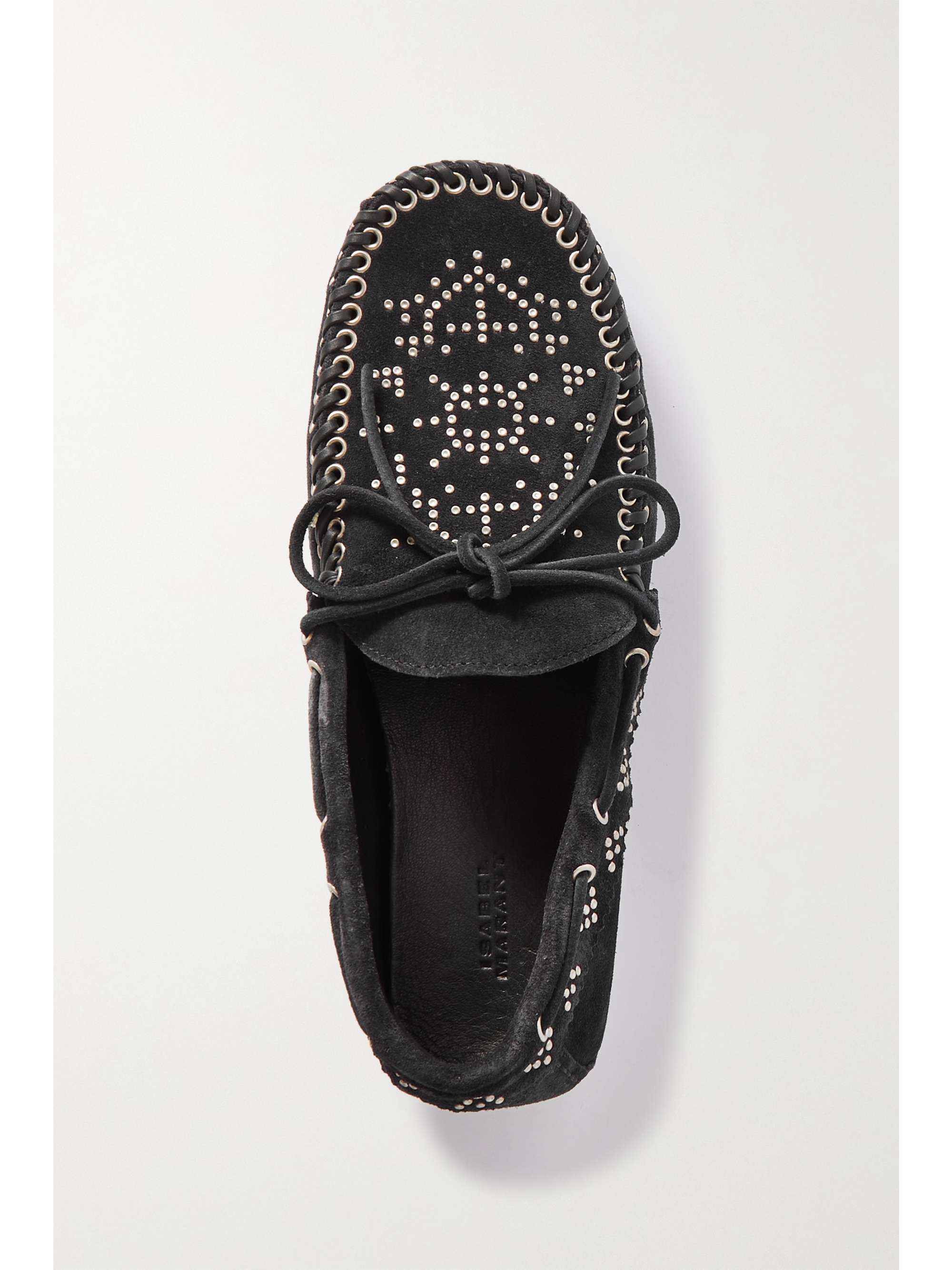 ISABEL MARANT Freen embellished suede loafers