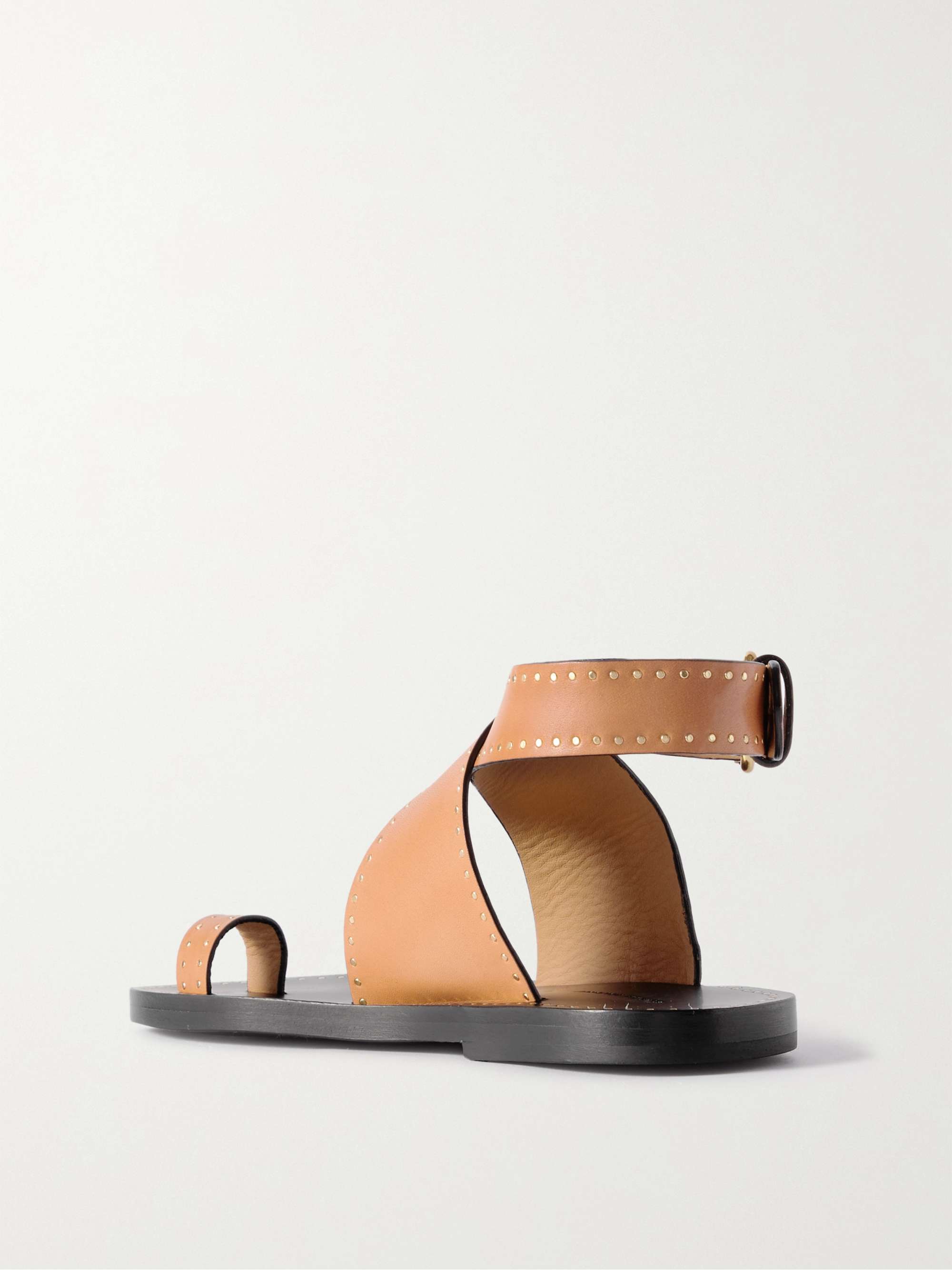 ISABEL MARANT Jools studded leather sandals | NET-A-PORTER