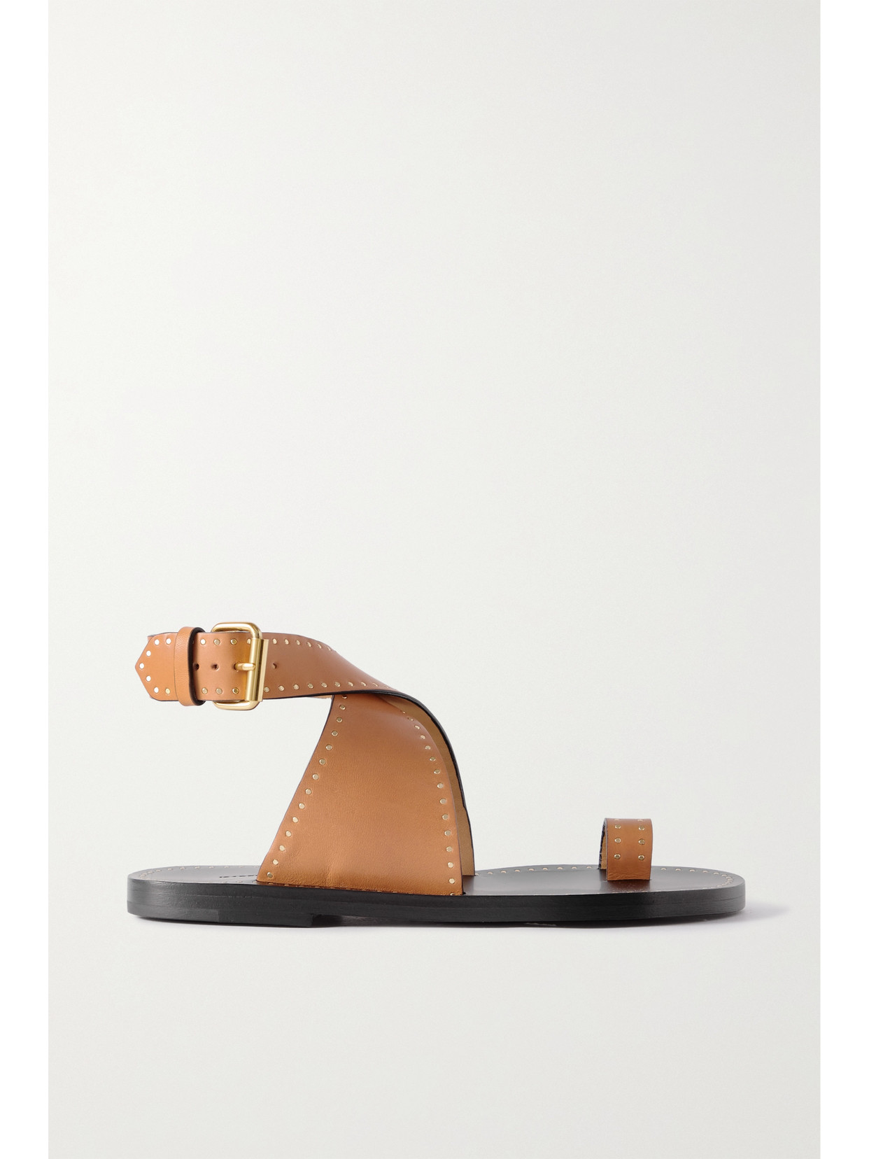 Shop Isabel Marant Jools Studded Leather Sandals In Neutrals