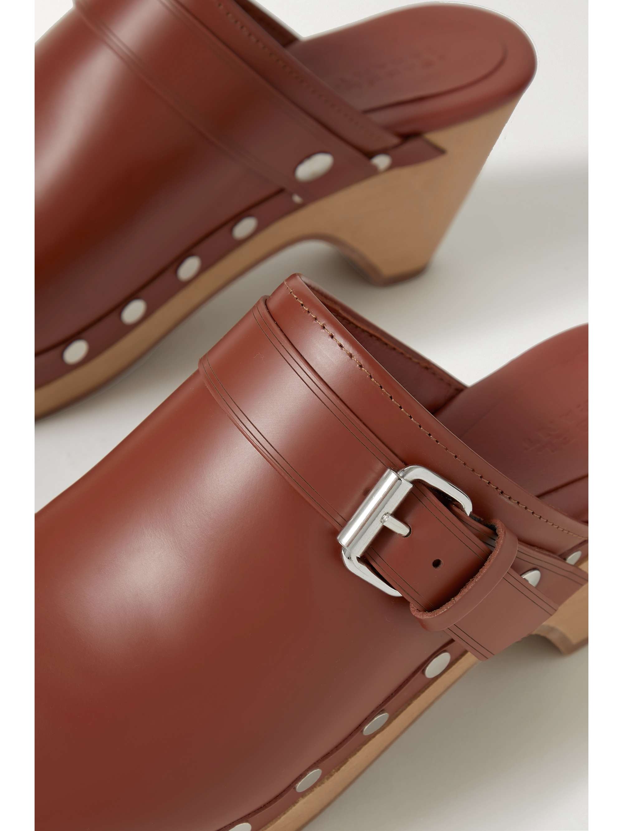 ISABEL MARANT Titya studded leather clogs
