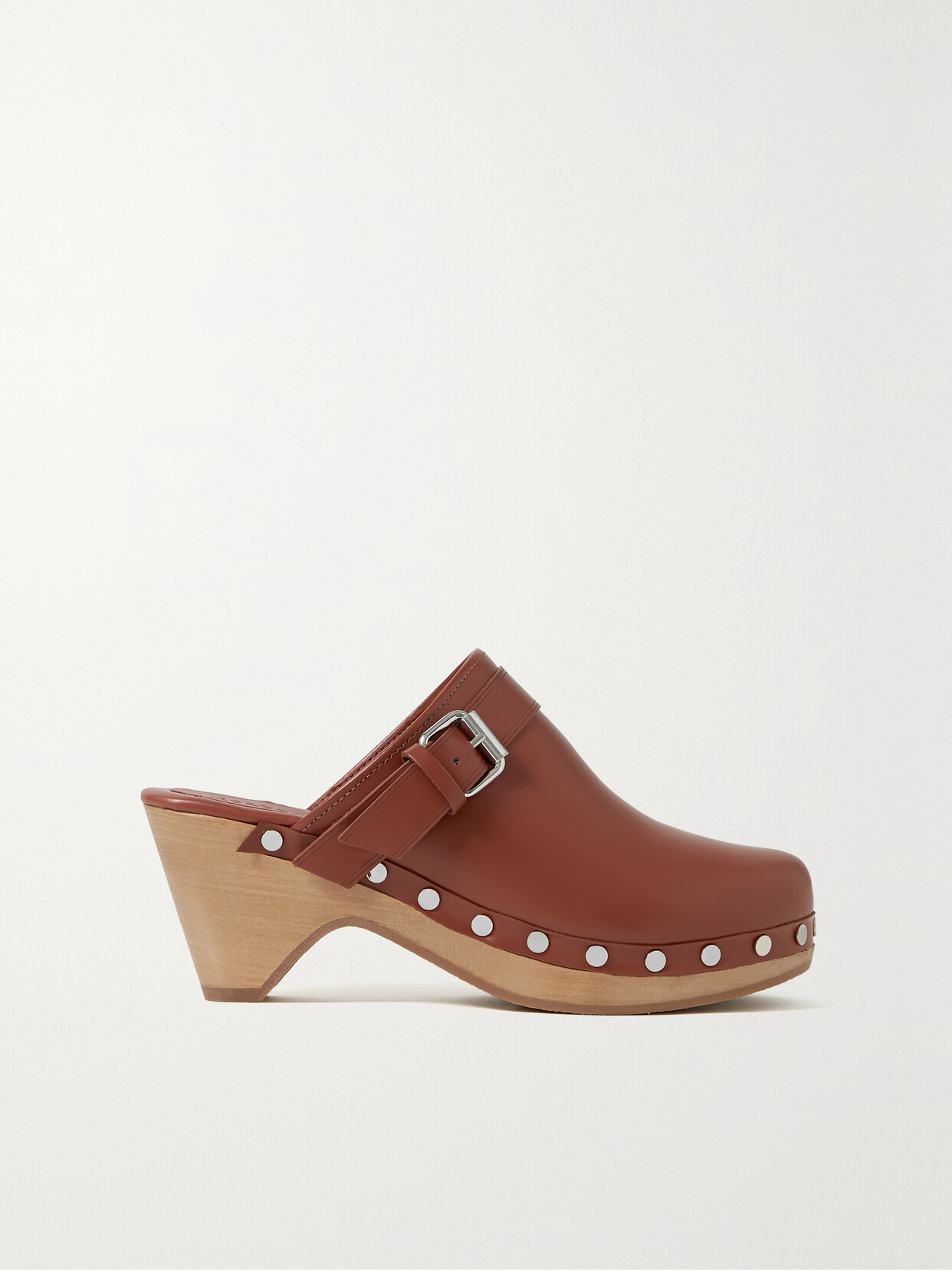 Isabel Marant - Titya Studded Leather Clogs - Red