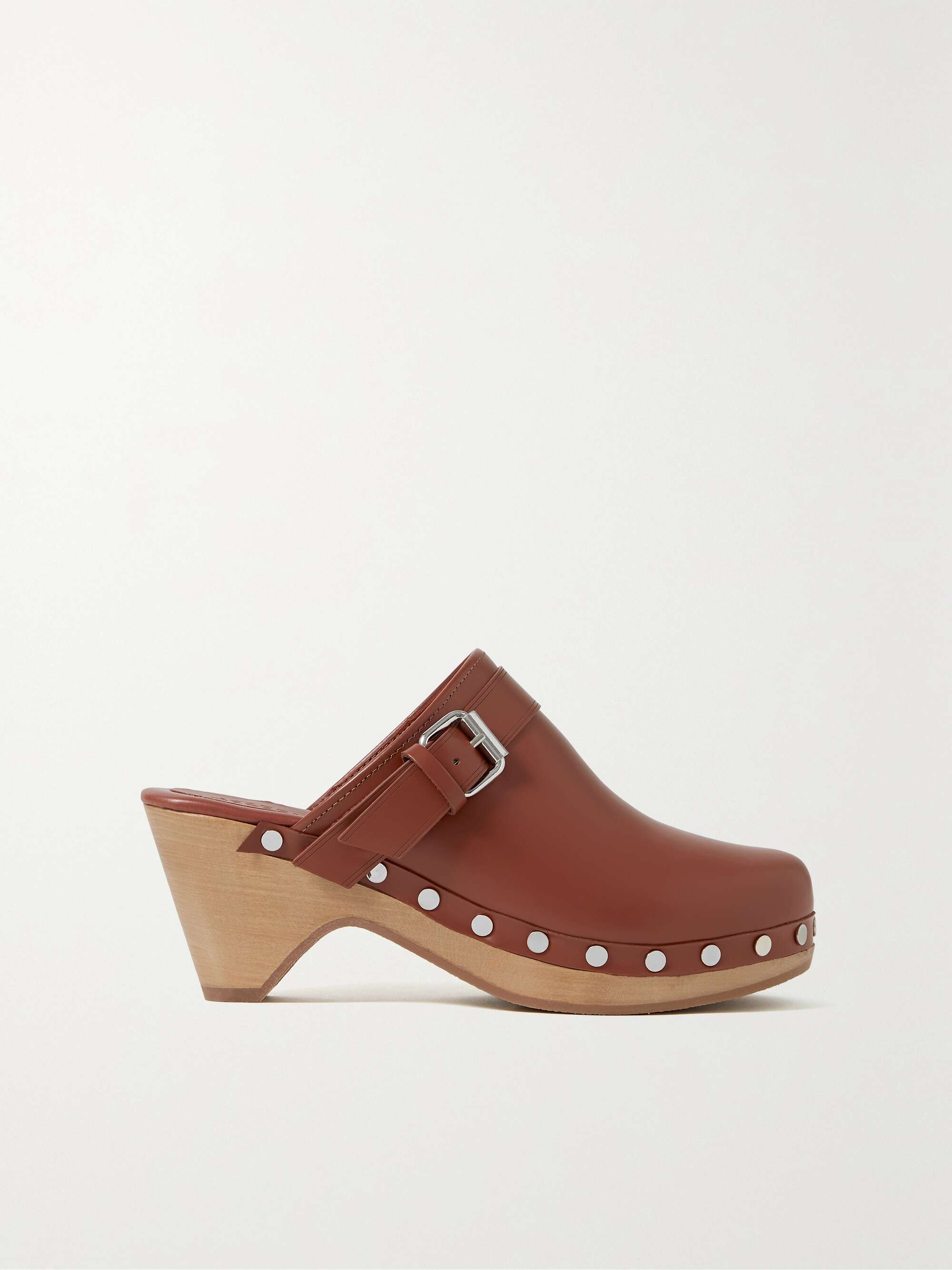 Wings gen Registrering ISABEL MARANT Titya studded leather clogs | NET-A-PORTER