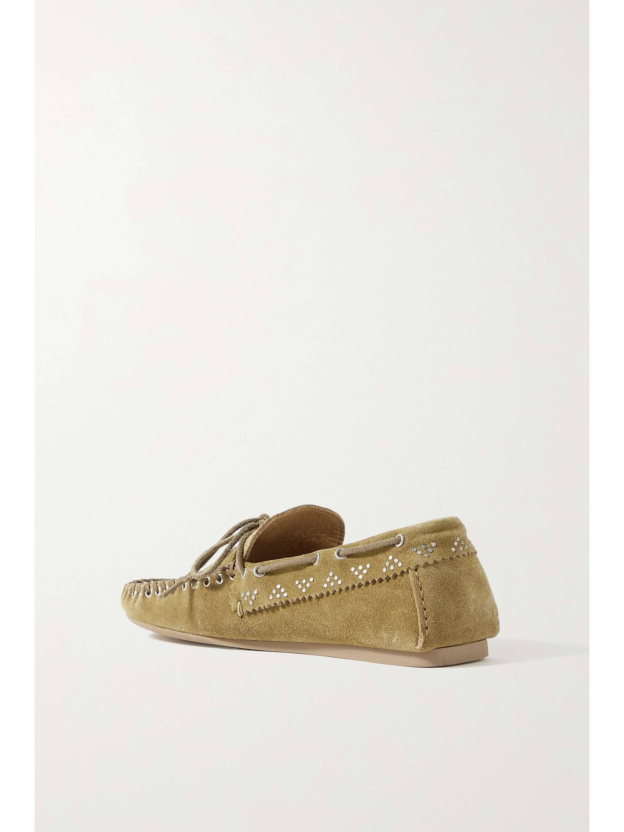 ISABEL MARANT Freen embellished suede loafers