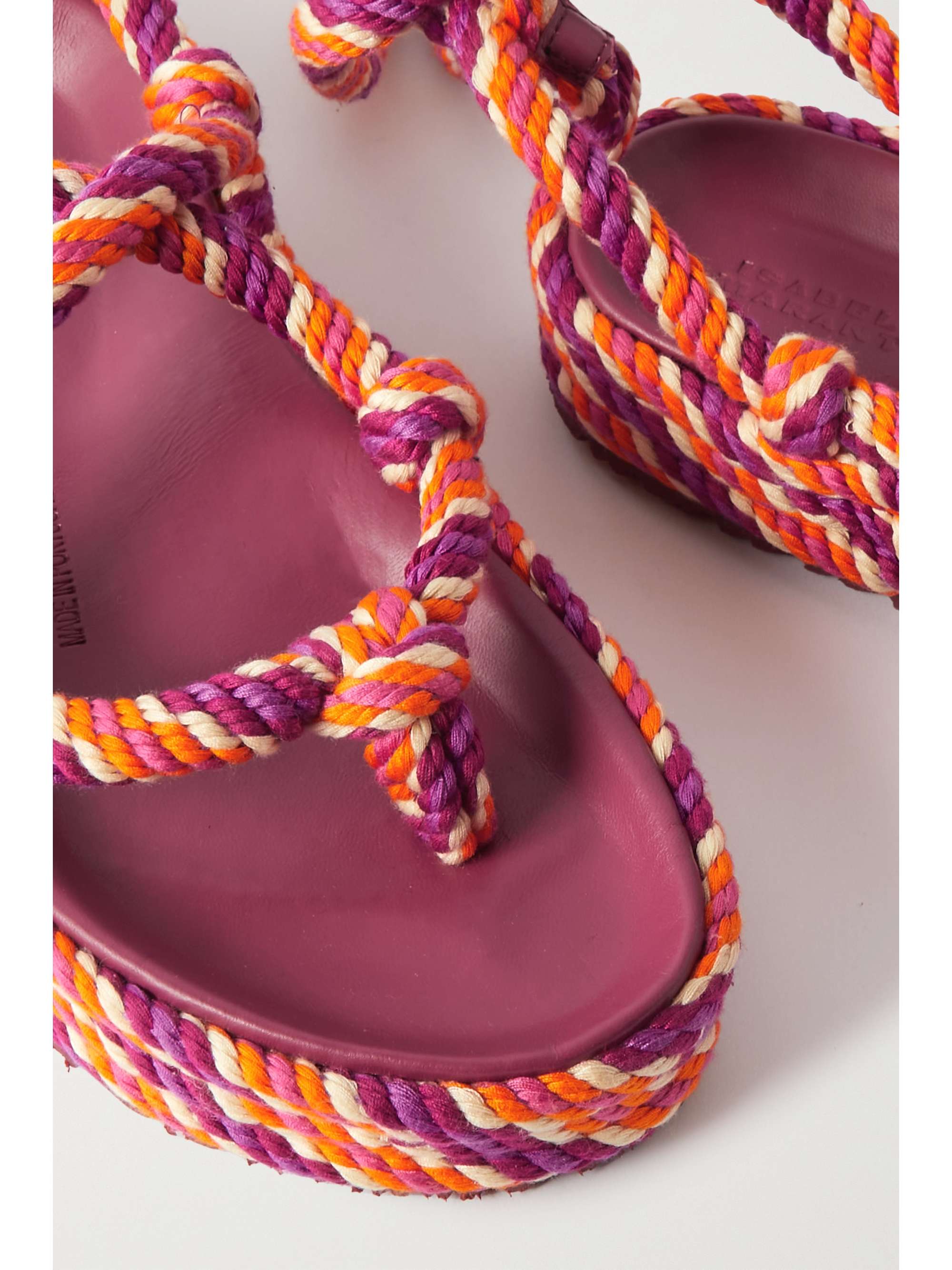 ISABEL MARANT Erol Sandalen aus Kordel mit Troddeln