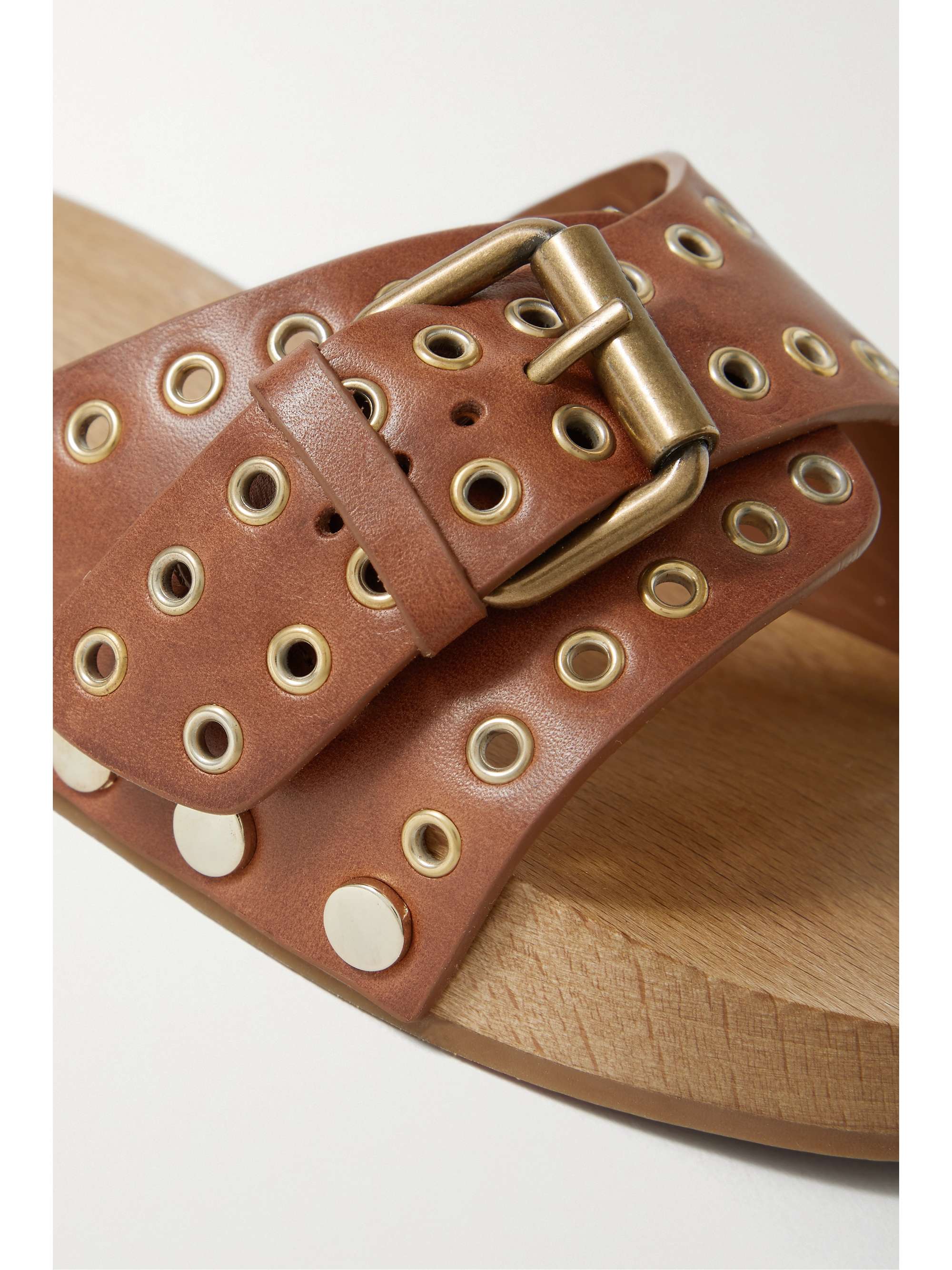 ISABEL MARANT Claquettes en cuir à ornements Jaso