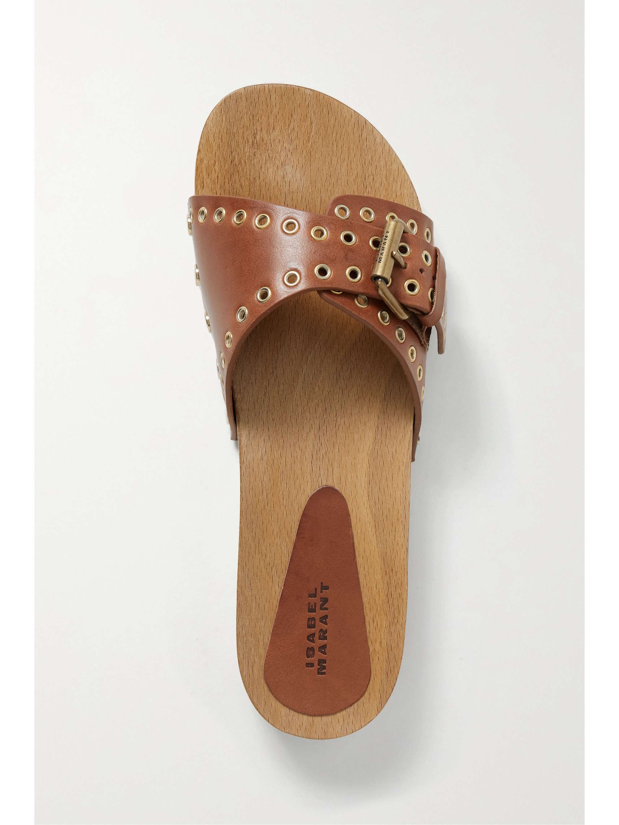 ISABEL MARANT Claquettes en cuir à ornements Jaso