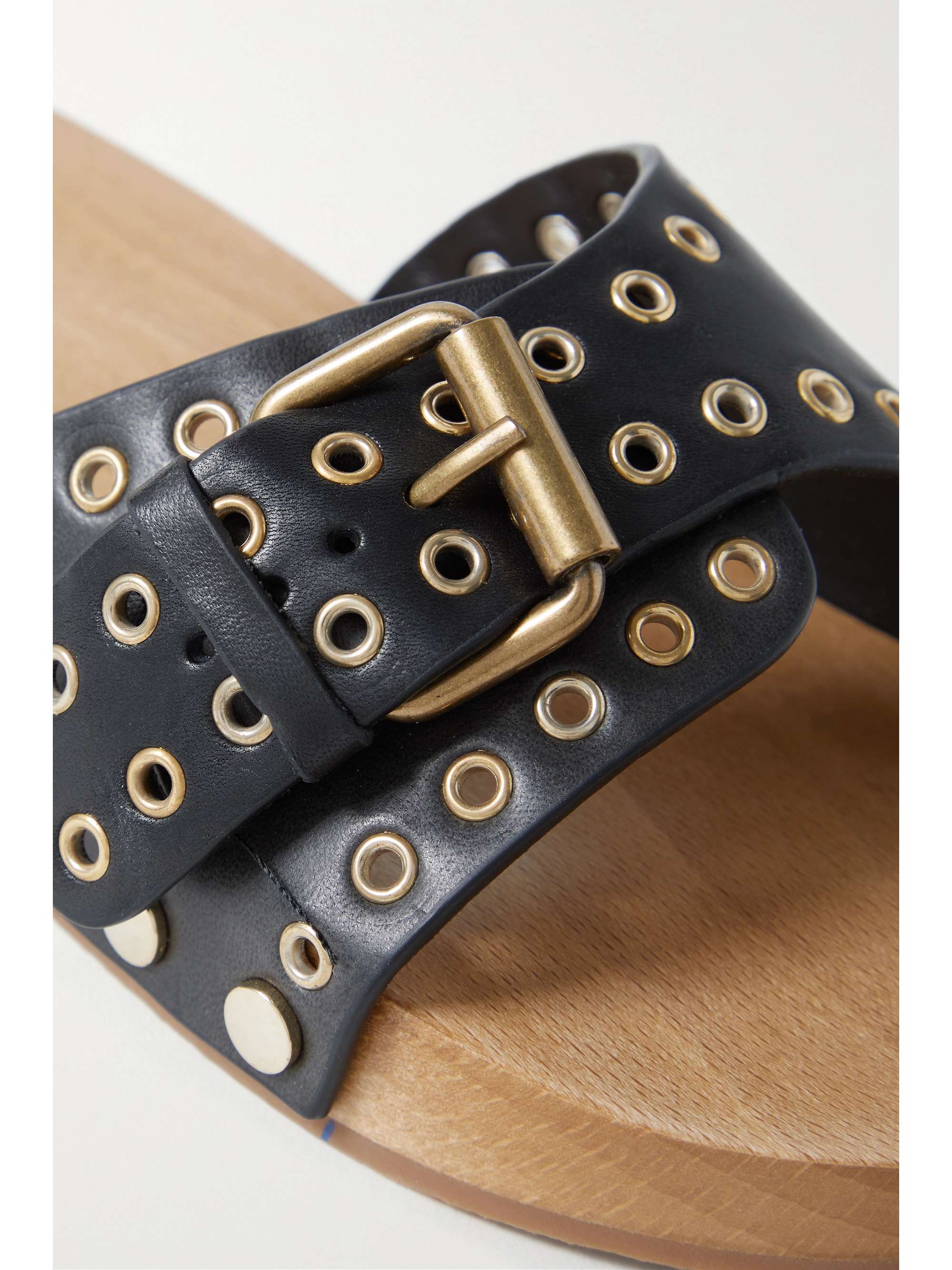 ISABEL MARANT Jaso embellished leather slides