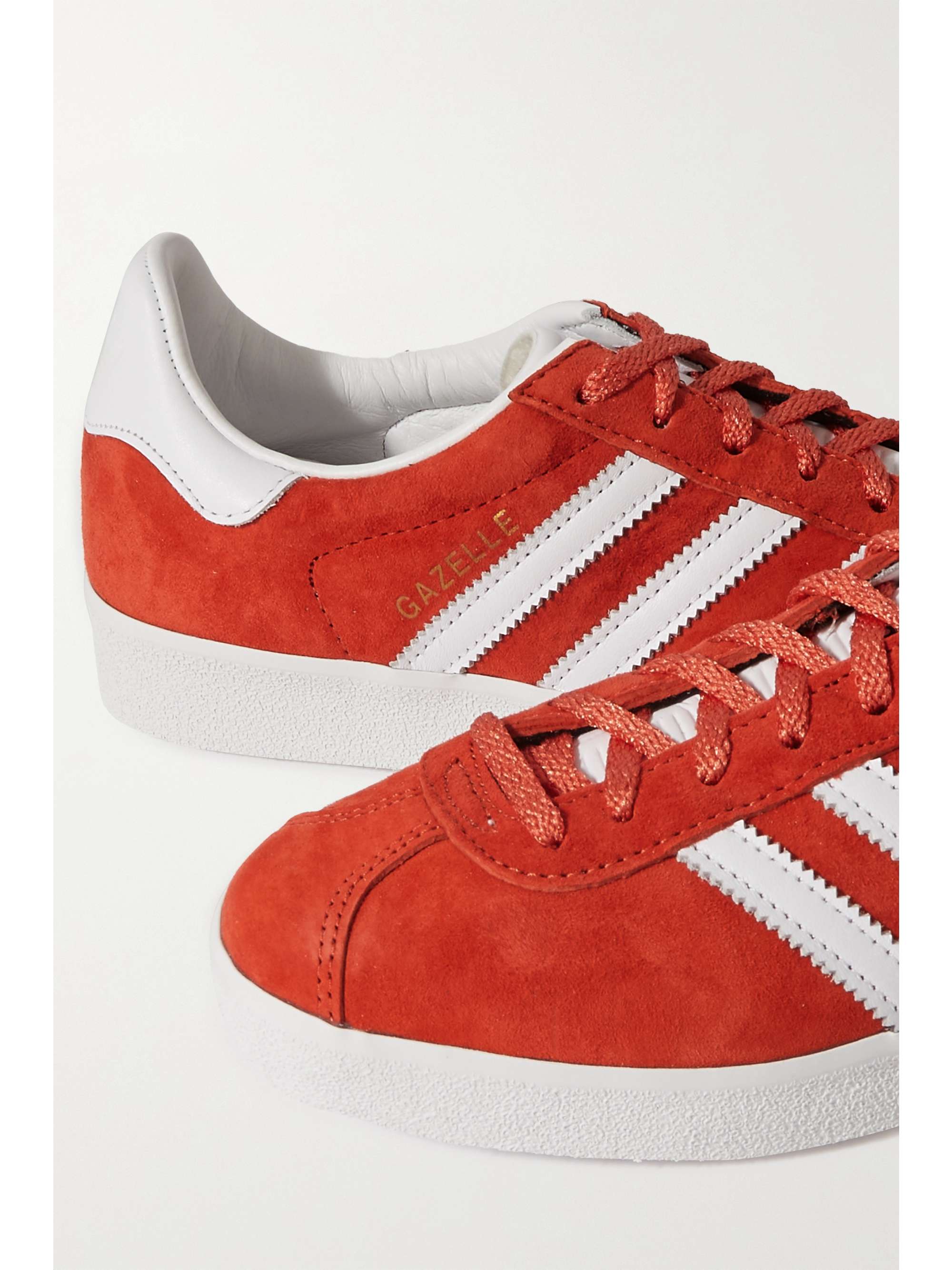 monitor río Verde ADIDAS ORIGINALS Gazelle 85 leather-trimmed suede sneakers | NET-A-PORTER