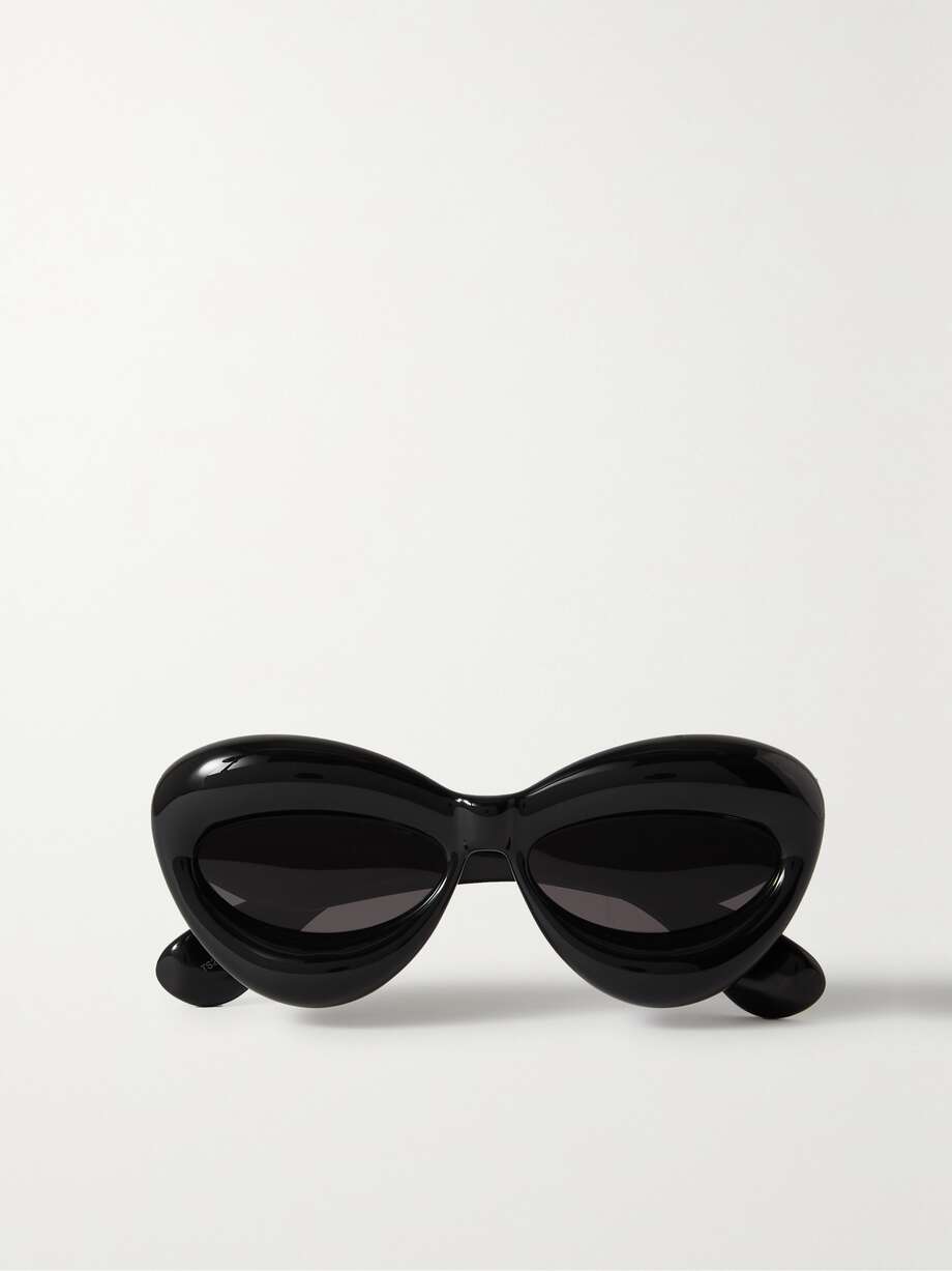 LOEWE EYEWEAR Inflated cateye acetate sunglasses NETAPORTER