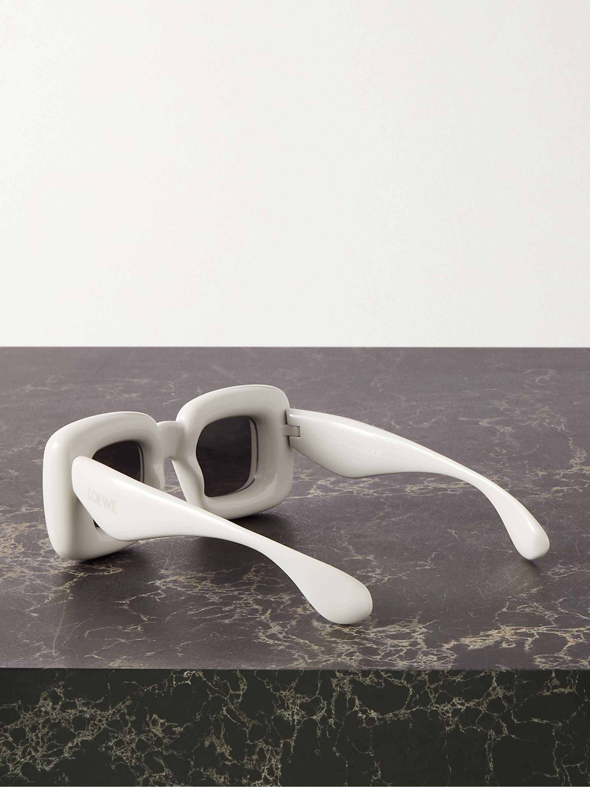 LOEWE Inflated oversized square-frame acetate sunglasses