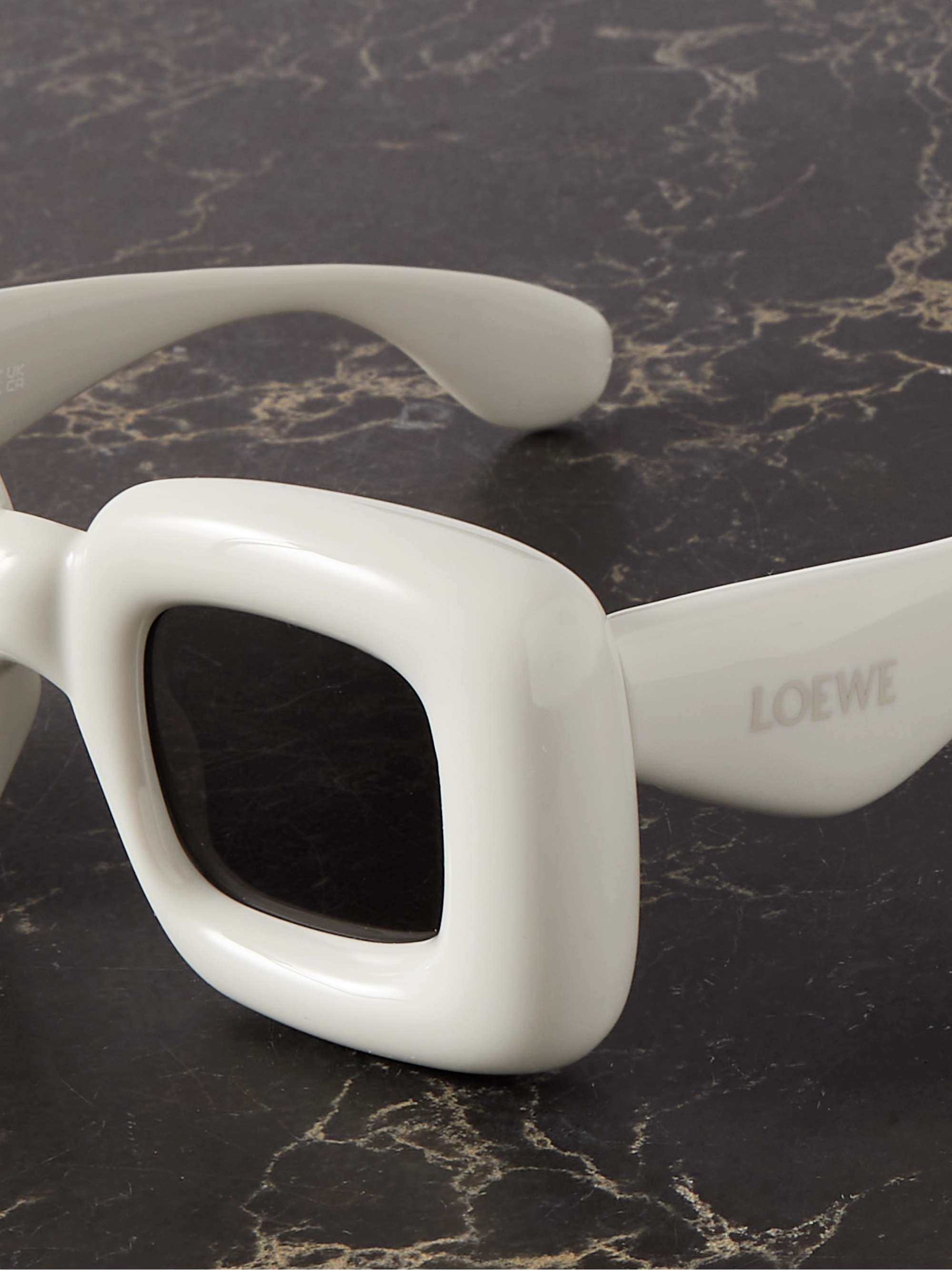 LOEWE Inflated oversized square-frame acetate sunglasses