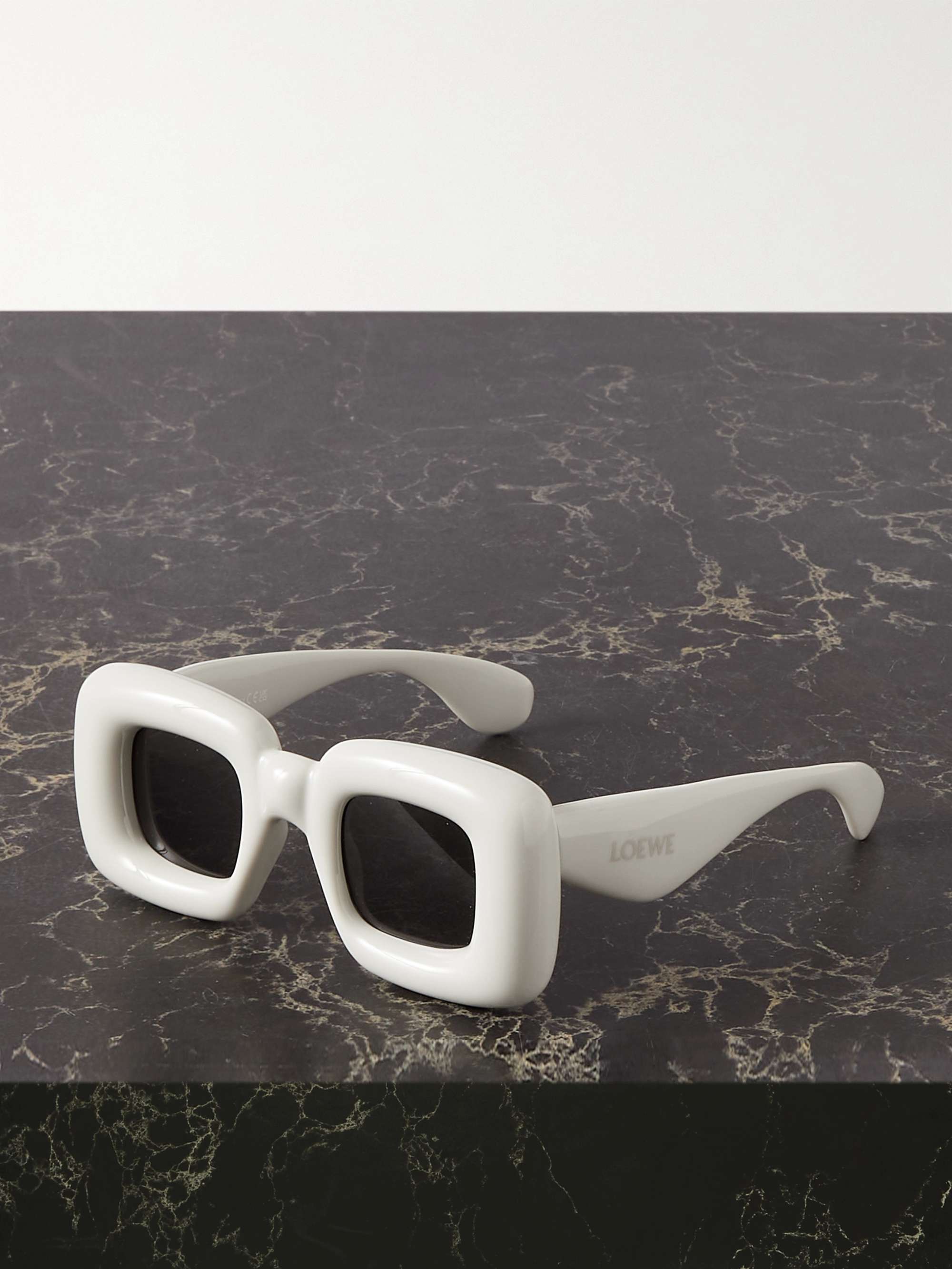 LOEWE Inflated oversized square-frame acetate sunglasses