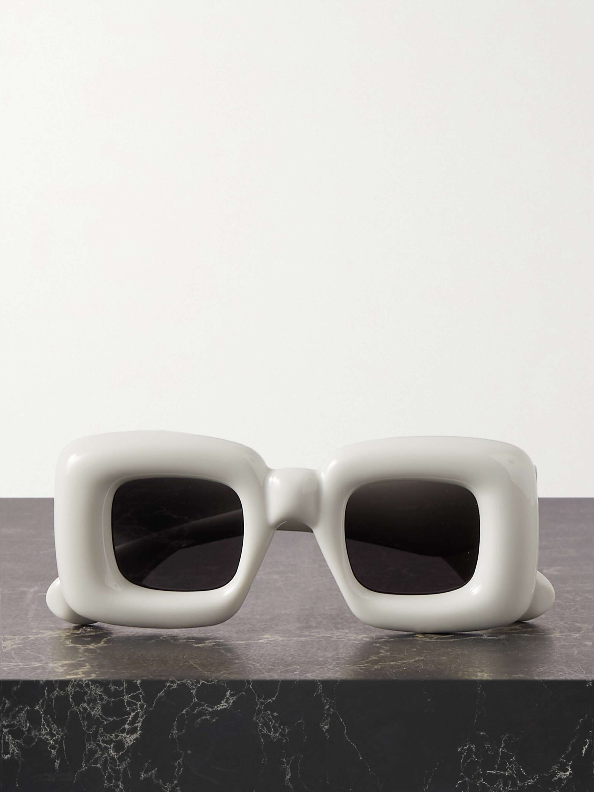 Square-Frame Acetate and Silver-Tone Sunglasses