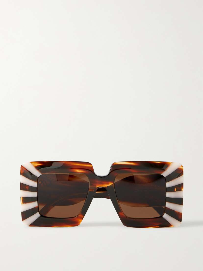 Loewe Oversized Square-frame Tortoiseshell Acetate Sunglasses