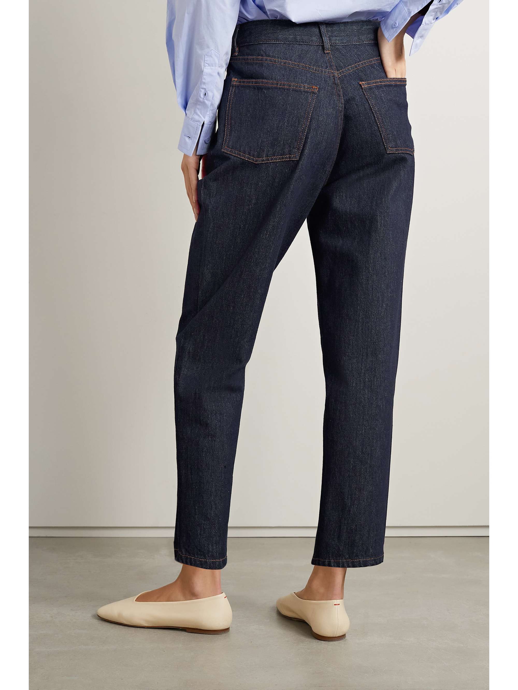 OFFICINE GÉNÉRALE Dana high-rise tapered jeans