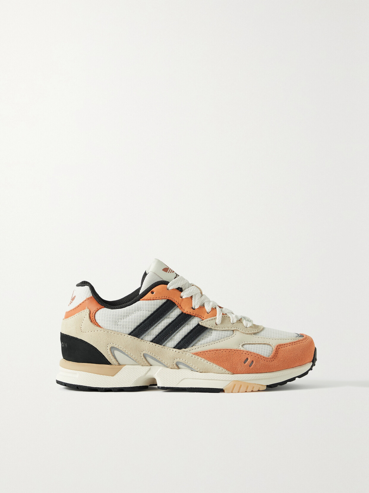 adidas Originals - Torsion Leather-trimmed Suede And Ripstop Sneakers - Orange